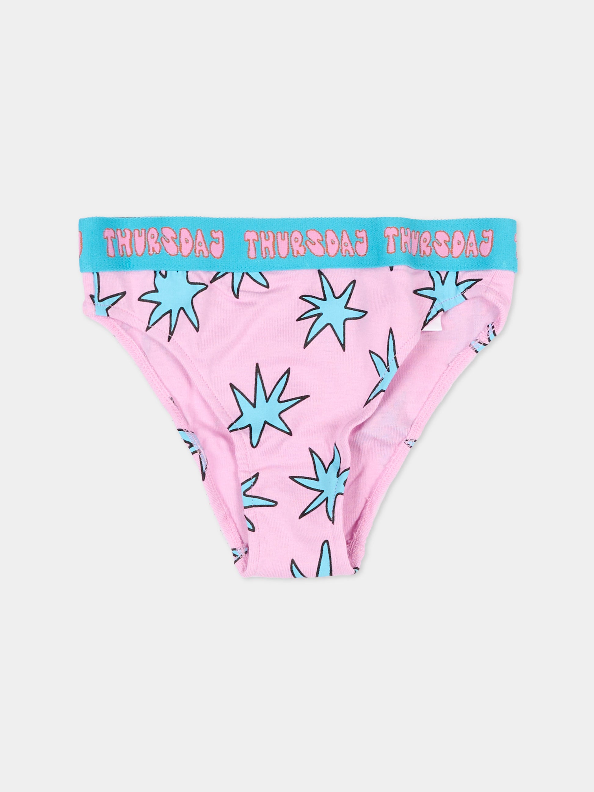 Slip multicolor per bambina con stelle,Stella Mccartney Kids,TV0A49 Z2313 999MC