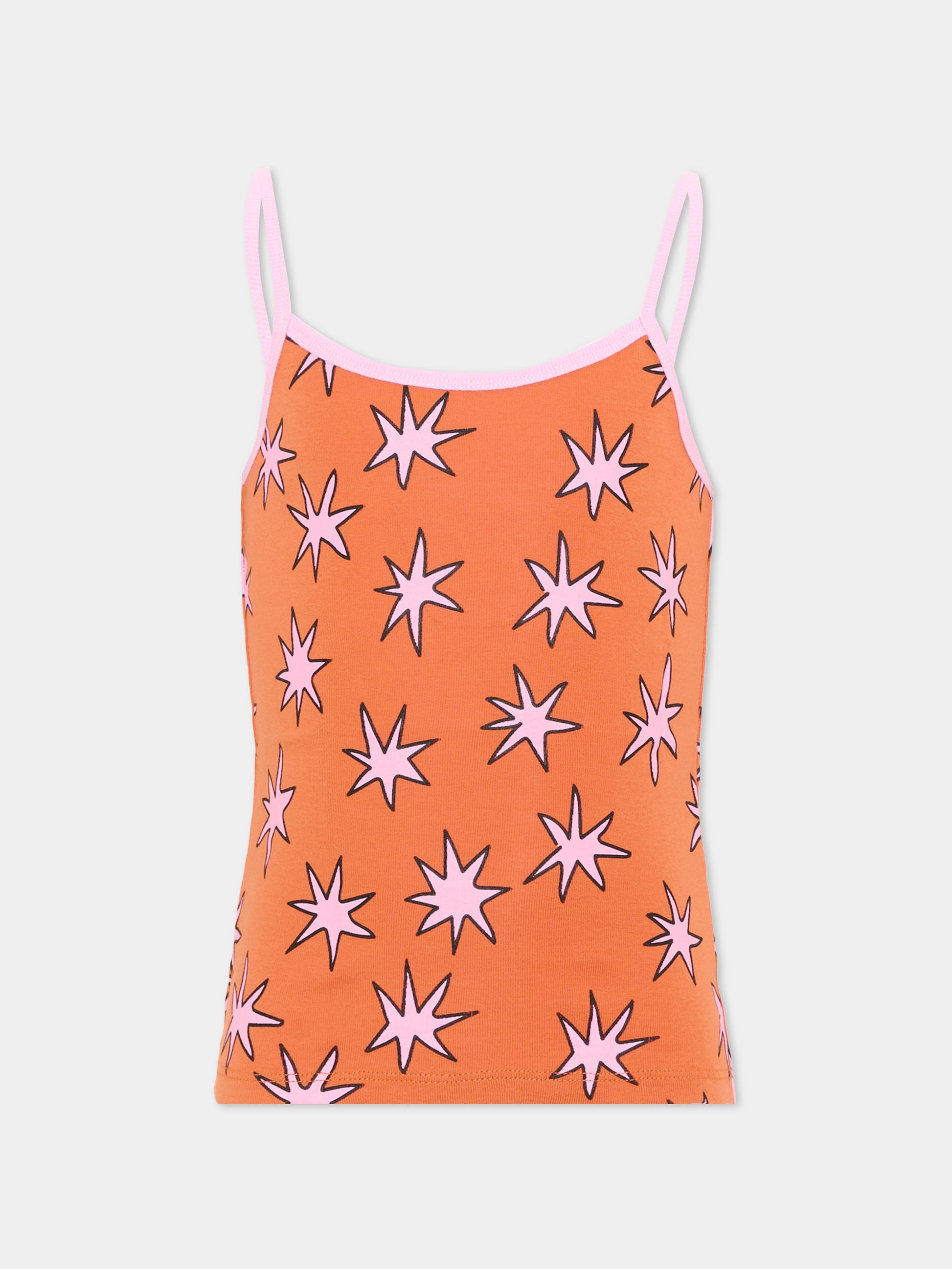 Canotta multicolor per bambina con stelle,Stella Mccartney Kids,TV0A59 Z2313 999MC