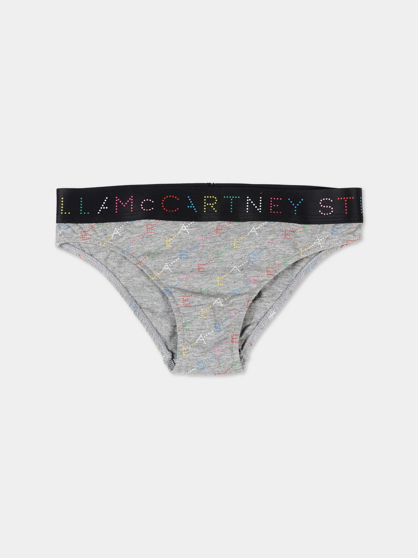 Slip multicolor per bambina con logo,Stella Mccartney Kids,TV0A79 Z2314 999MC