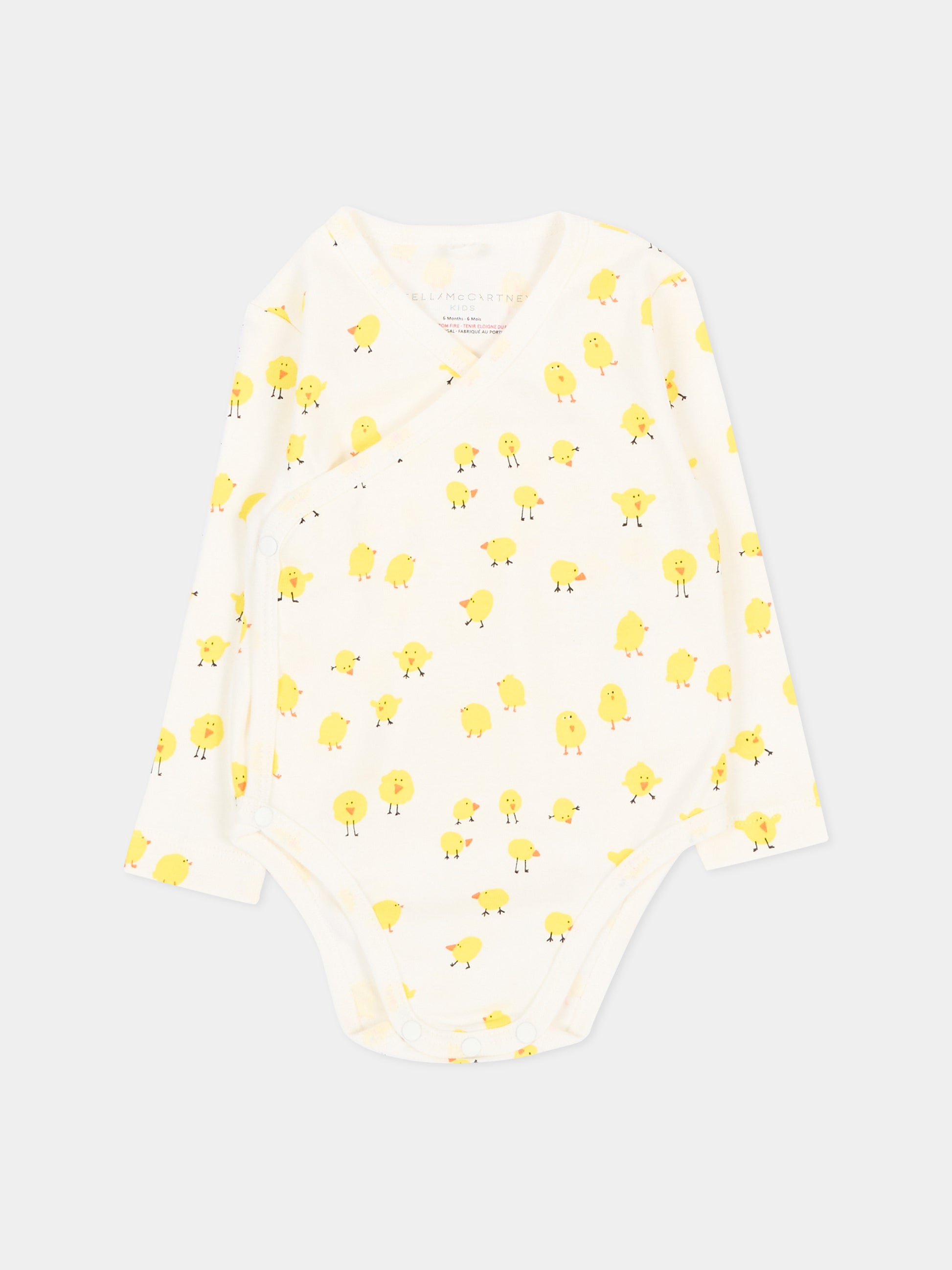 Set tutina avorio per neonato con pulcini,Stella Mccartney Kids,TVB610 Z2273 101MC