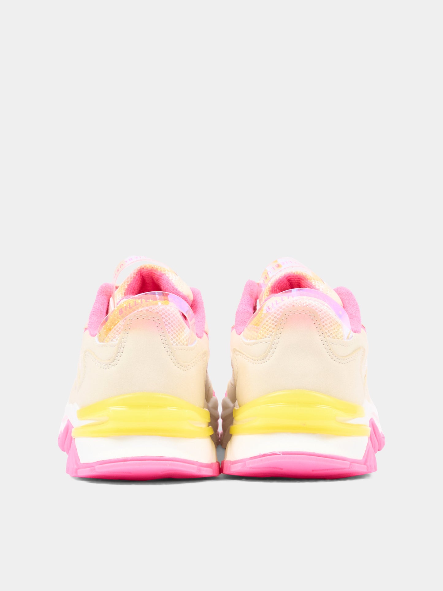 Sneakers beige per bambina con logo,Billieblush,U21991 148