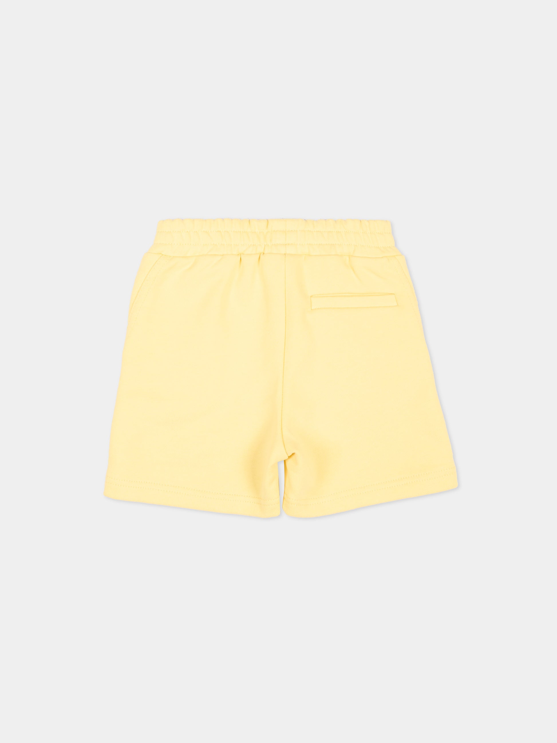 Shorts sportivi gialli per neonati con logo,Givenchy Kids,H31231 524