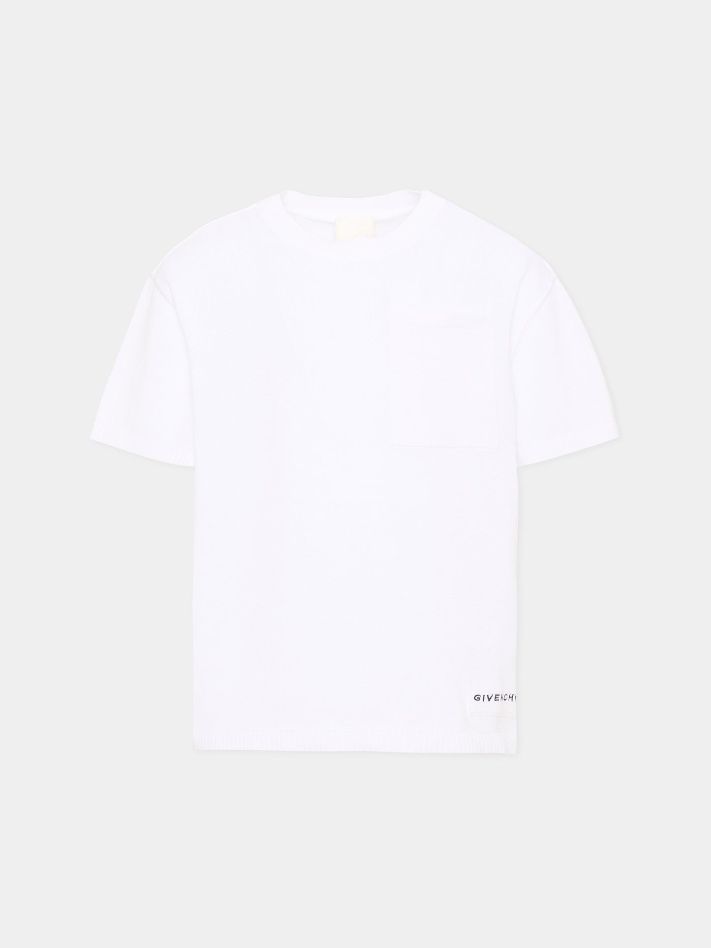 T-Shirt bianca per bambino con logo,Givenchy Kids,H31124 10P