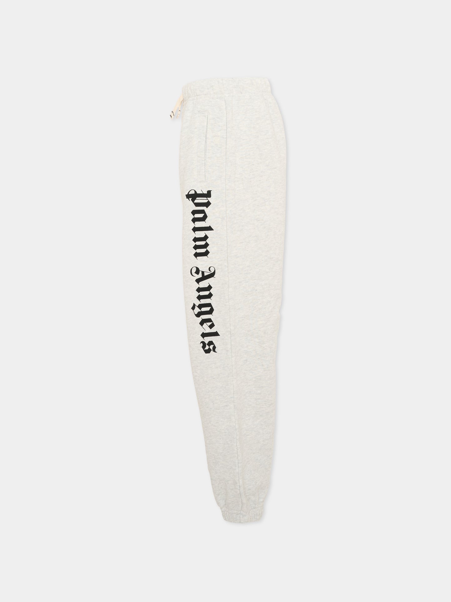 Pantalone grigio per bambini con logo,Palm Angels,PBCH008S26FLE001 101