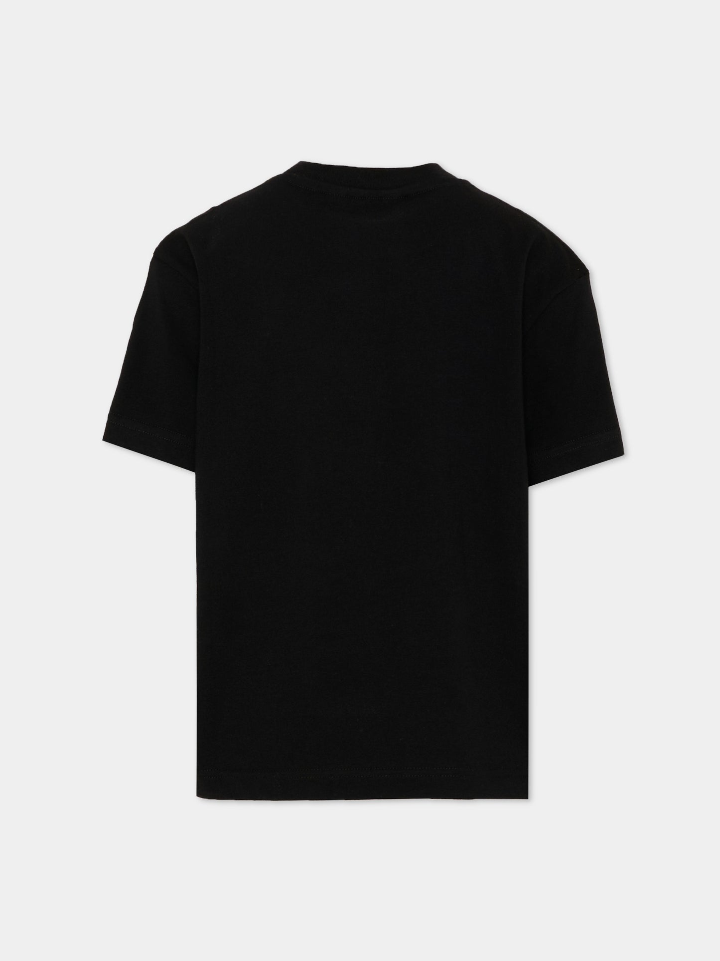 T-shirt nera per bambino con Teddy Bear,Palm Angels,PBAA003S26JER005 110/02