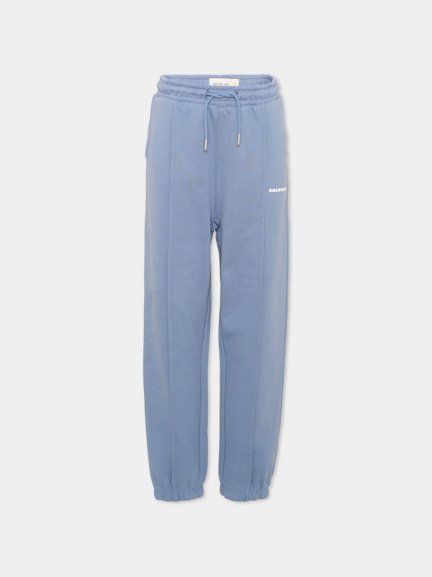 Pantalone blu per bambino logo laterale,Calvin Klein Kids,IB0IB02605 C4I