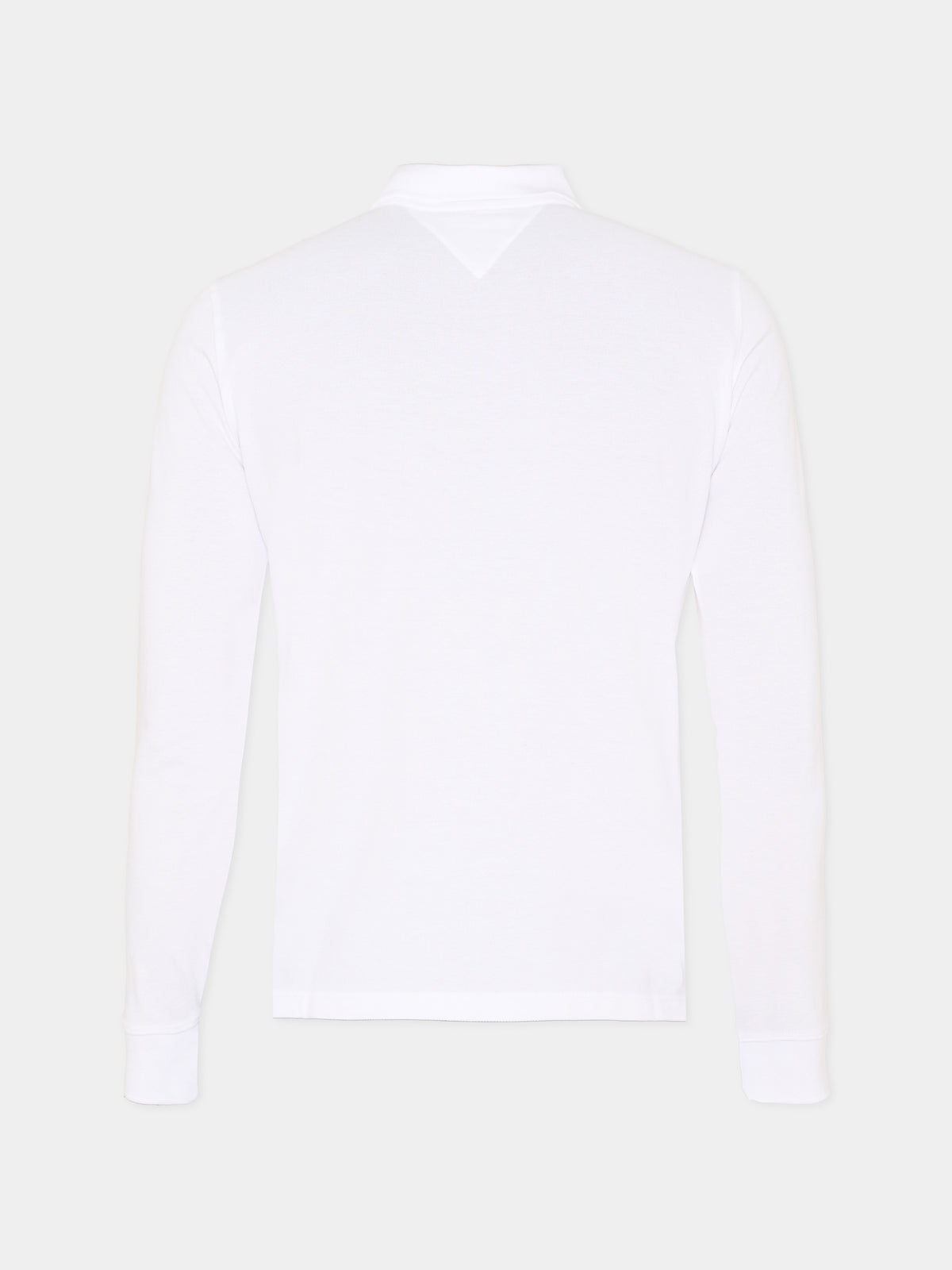 Polo a manica lunga bianca con logo,Tommy Hilfiger Junior,KB0KB09664 YBR