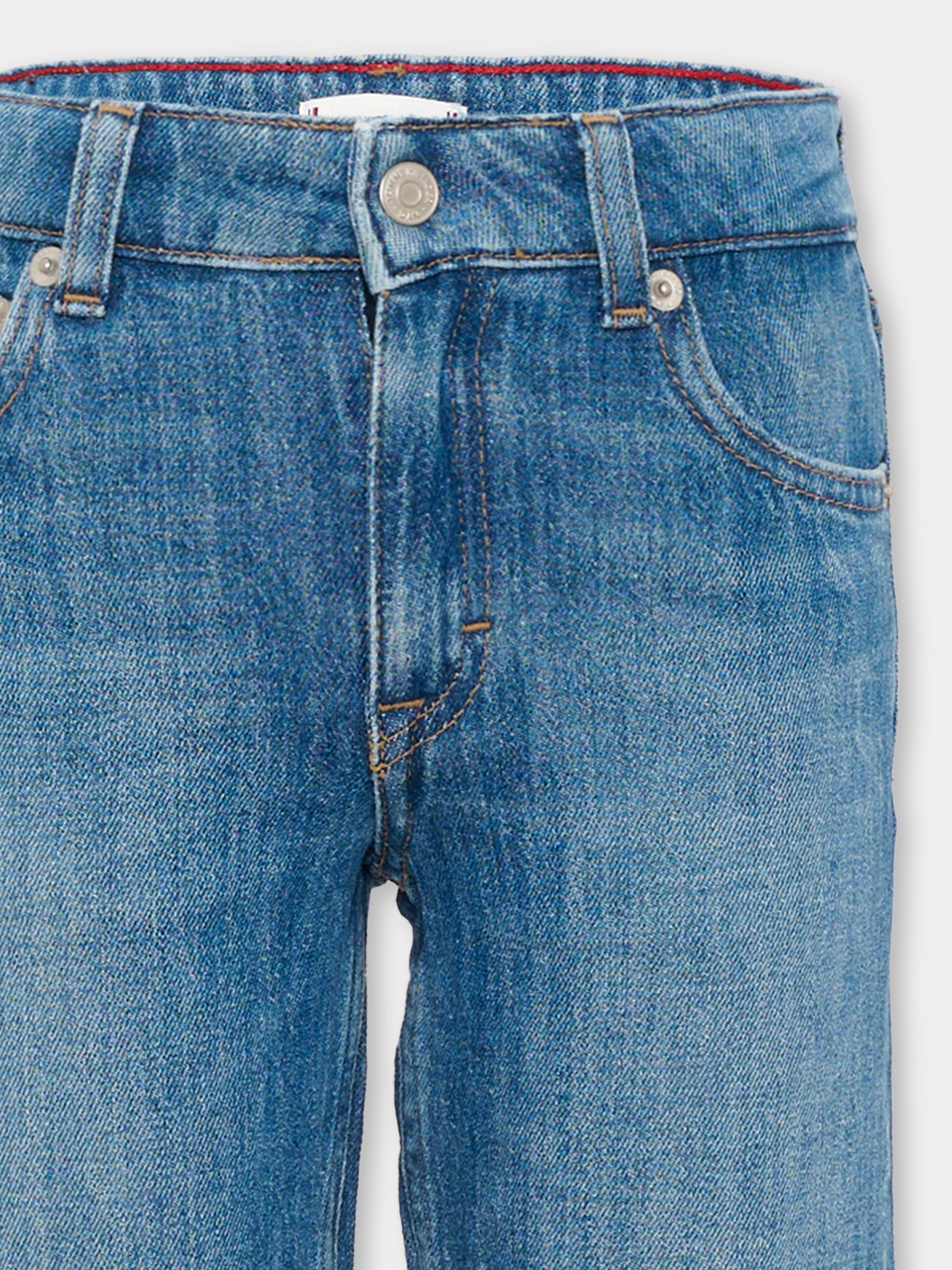 Jeans denim per bambino con logo,Tommy Hilfiger Junior,KG0KG08965 1A5
