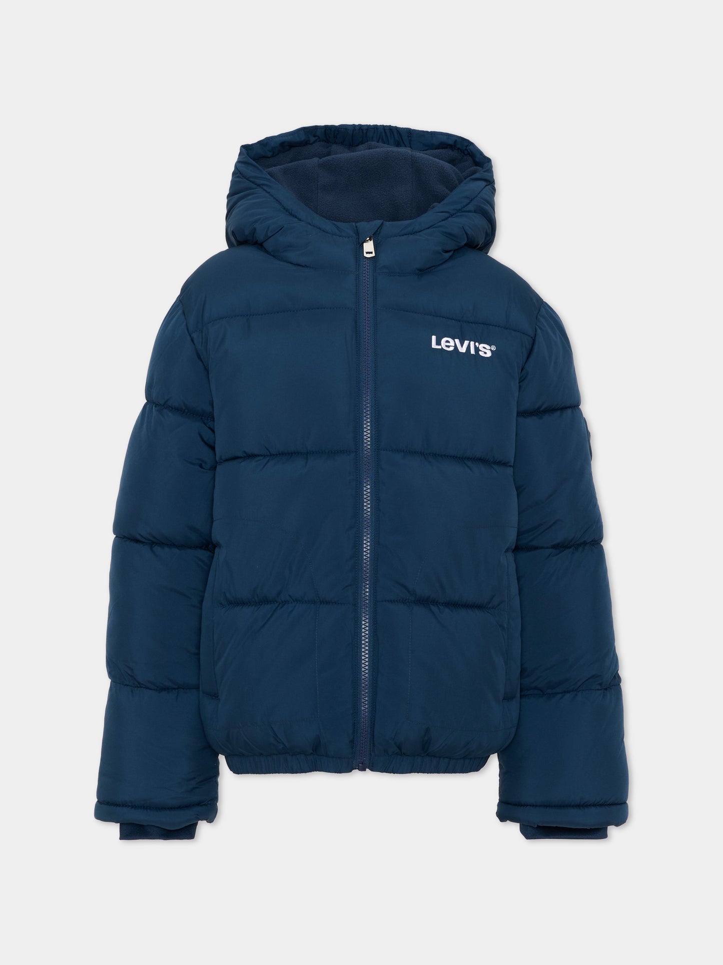 Piumini blu per bambino con logo,Levi's Kids,9EN633 UF3