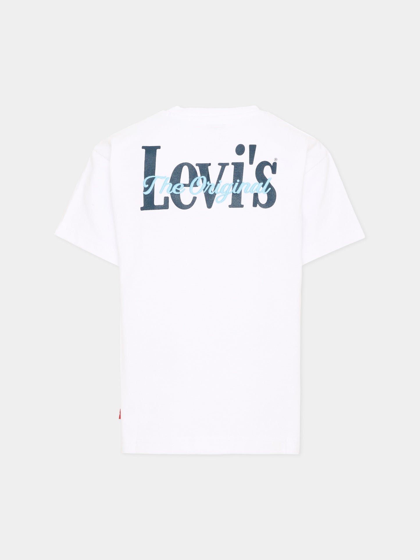 T-shirt a manica corta bianca con logo,Levi's Kids,8EP758 W1T