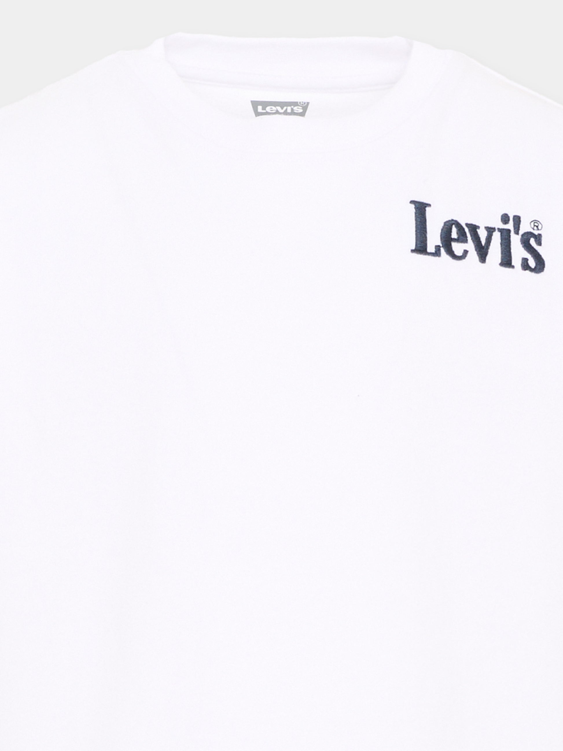 T-shirt a manica corta bianca con logo,Levi's Kids,8EP758 W1T