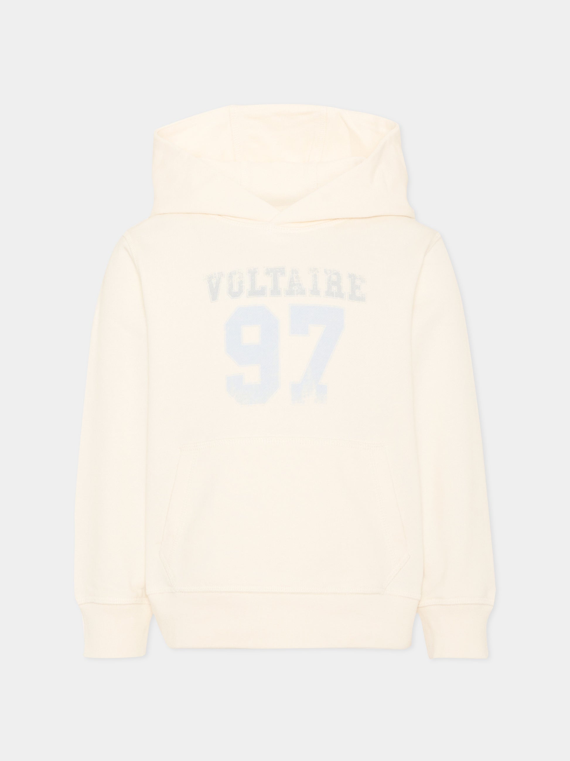 Felpa avorio per bambini,Zadig & Voltaire Kids,X60592 195