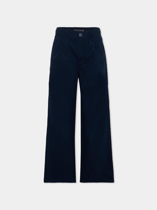 Pantalone blu per bambino,Tommy Hilfiger Junior,KB0KB10203 C1G