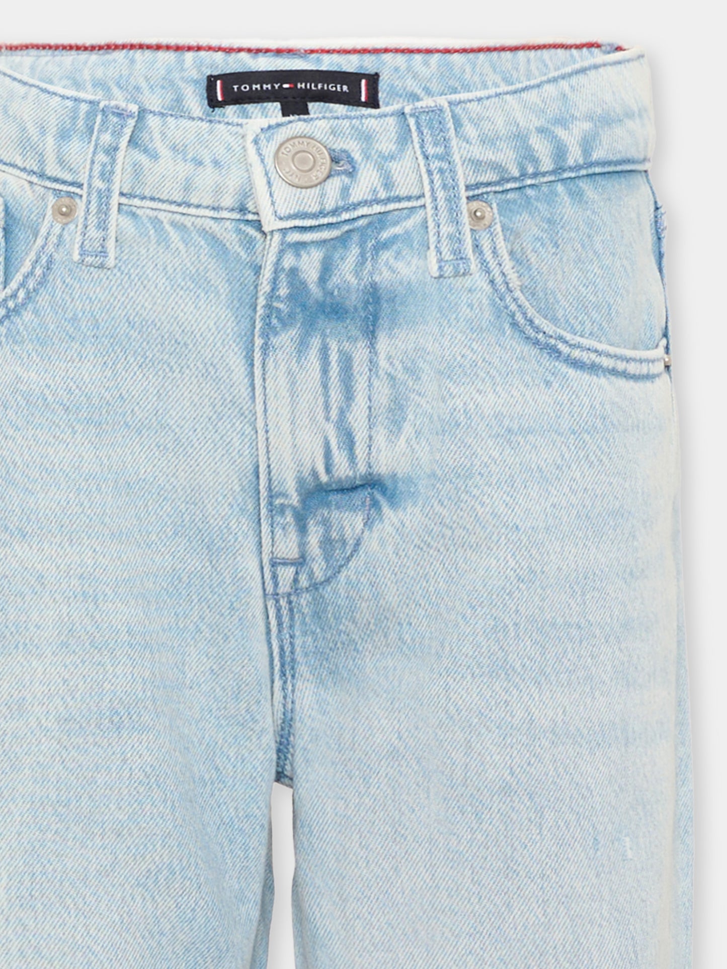 Jeans denim per bambino logo,Tommy Hilfiger Junior,KB0KB10398 1AA
