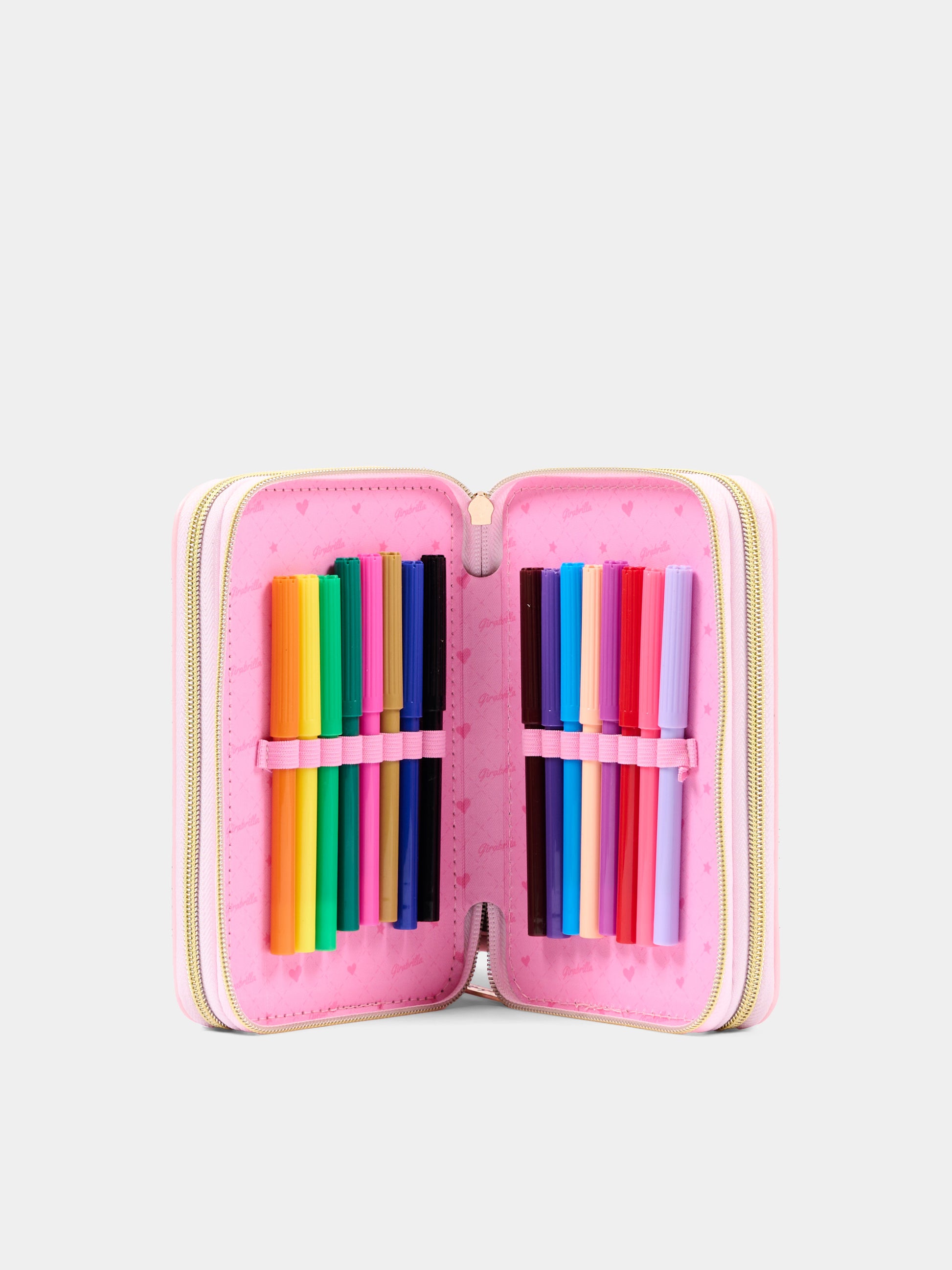 Astuccio fucsia per bambina con cuore,Girabrilla,19085 19086