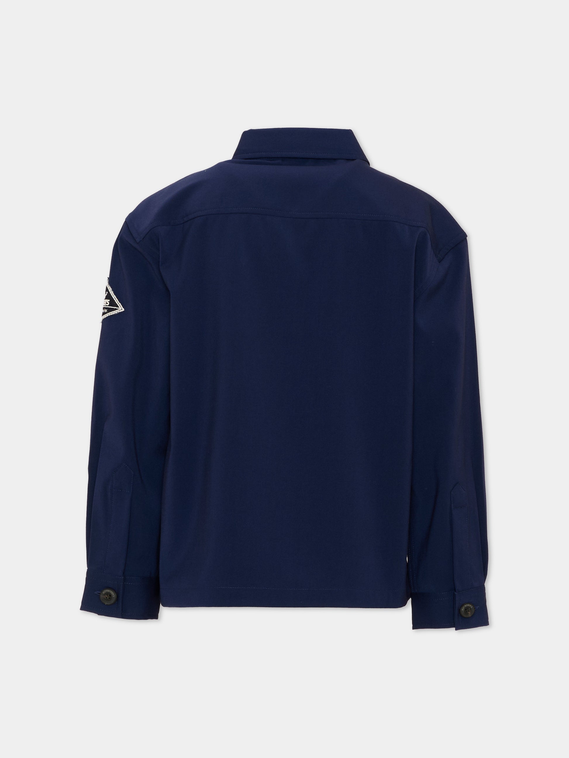 Camicia a manica lunga blu per bambino,Roy Roger's Kids,RG203 0 3854