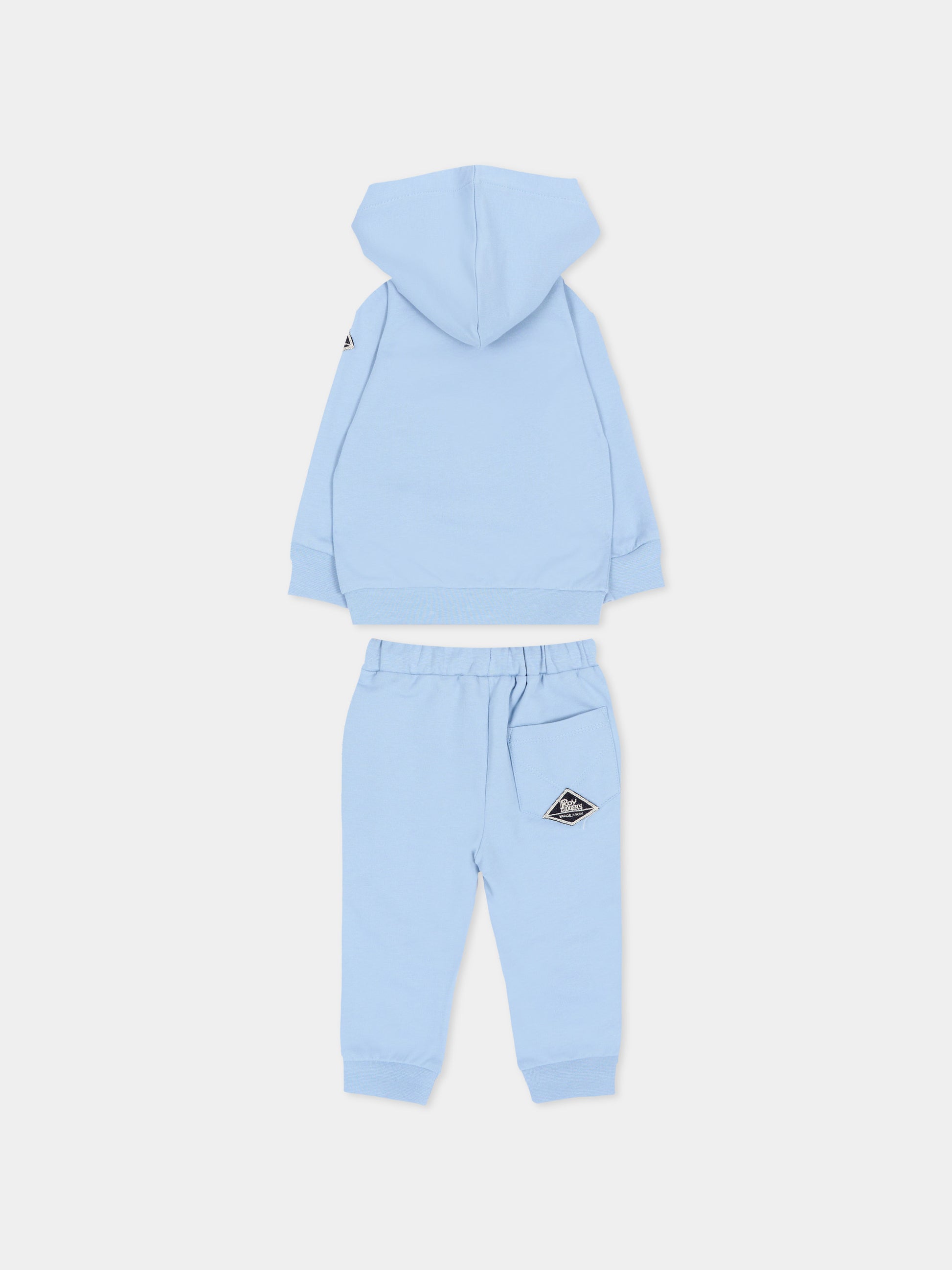 Completo sportivo lungo azzurro per neonato,Roy Roger's Kids,RG185 0 3814