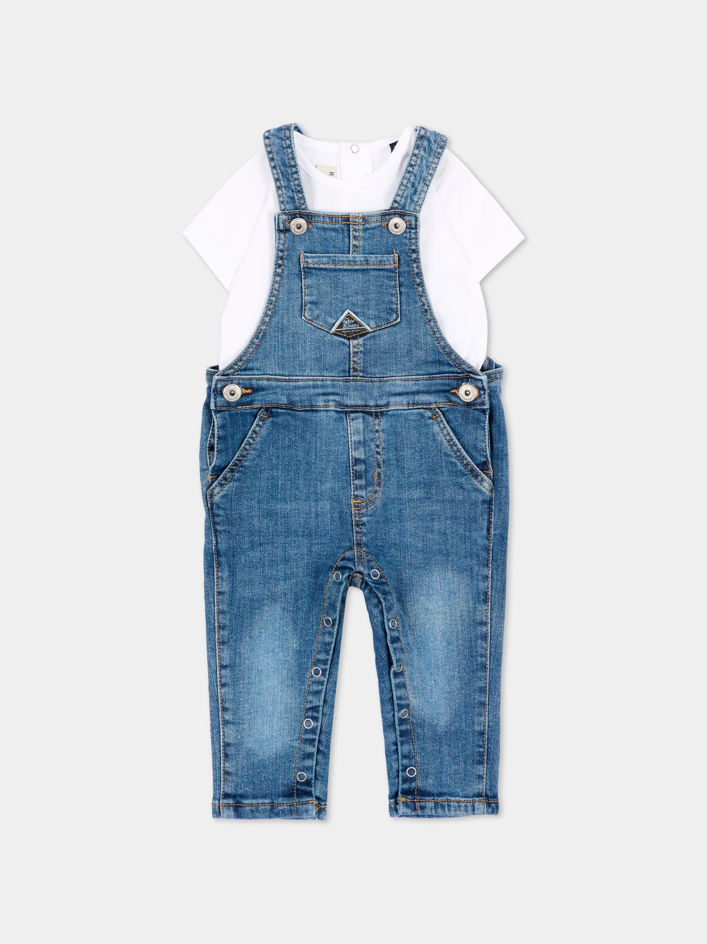 Salopette denim per neonato,Roy Roger's Kids,RG201 K1 113