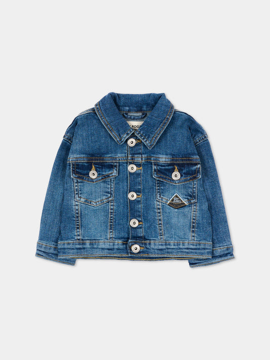 Giubbotto Di Jeans denim per neonata con logo,Roy Roger's Kids,RG205 0 7028