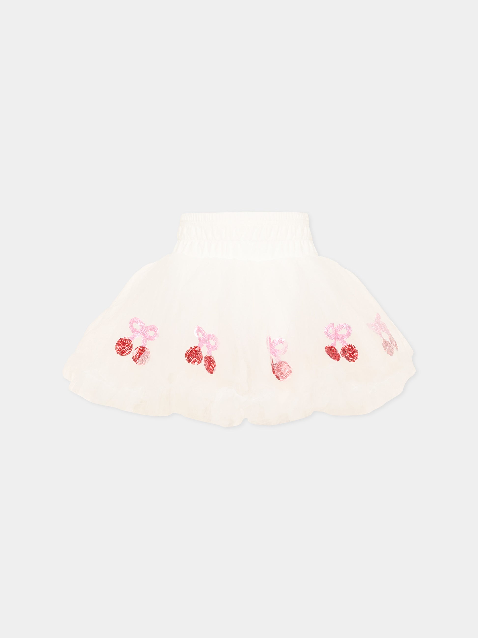 Gonna rosa per bambina con ciliegie,Poco Blush,SS26270