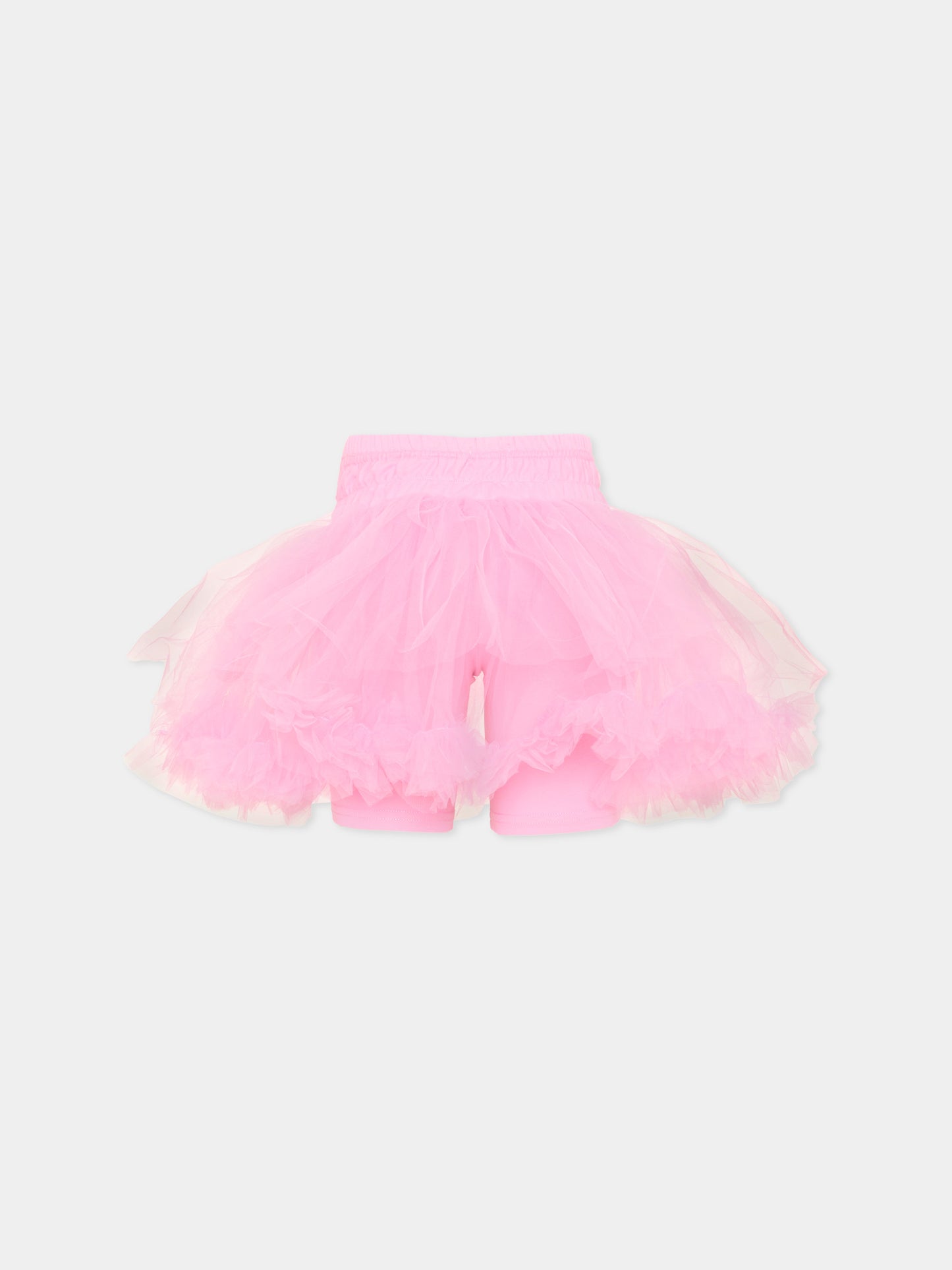 Gonna rosa per bambina con ciliegie