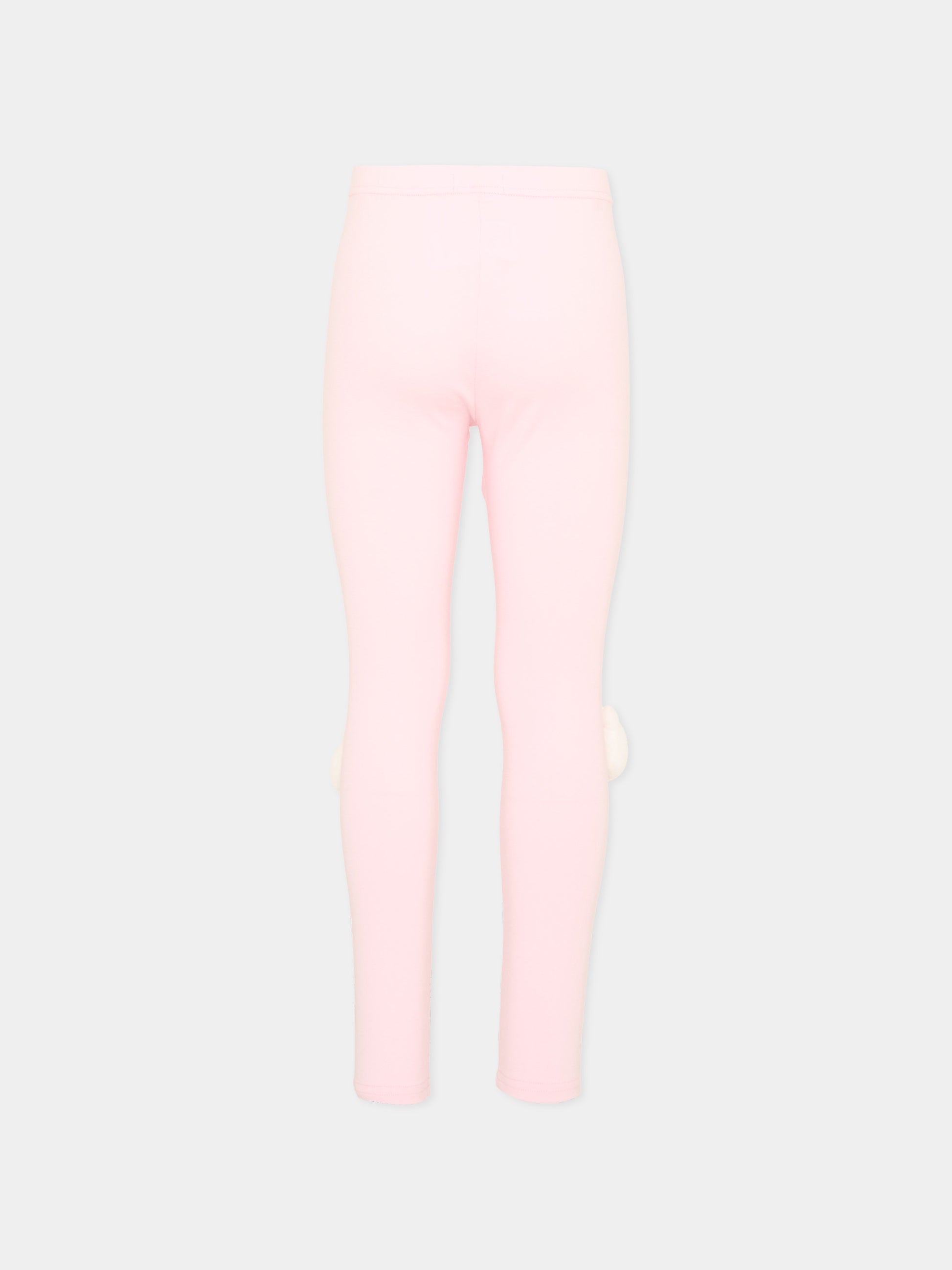 Leggings rosa per bambina gatti 3D,Poco Blush,SS26242