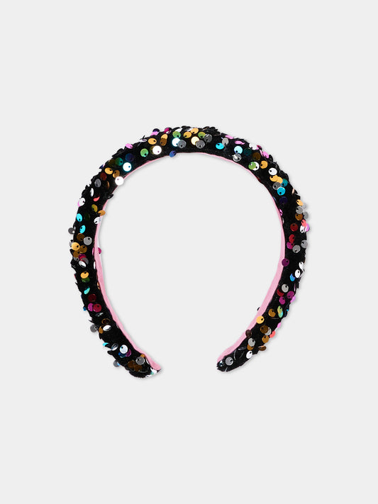 Cerchietto multicolor per bambina con stelle