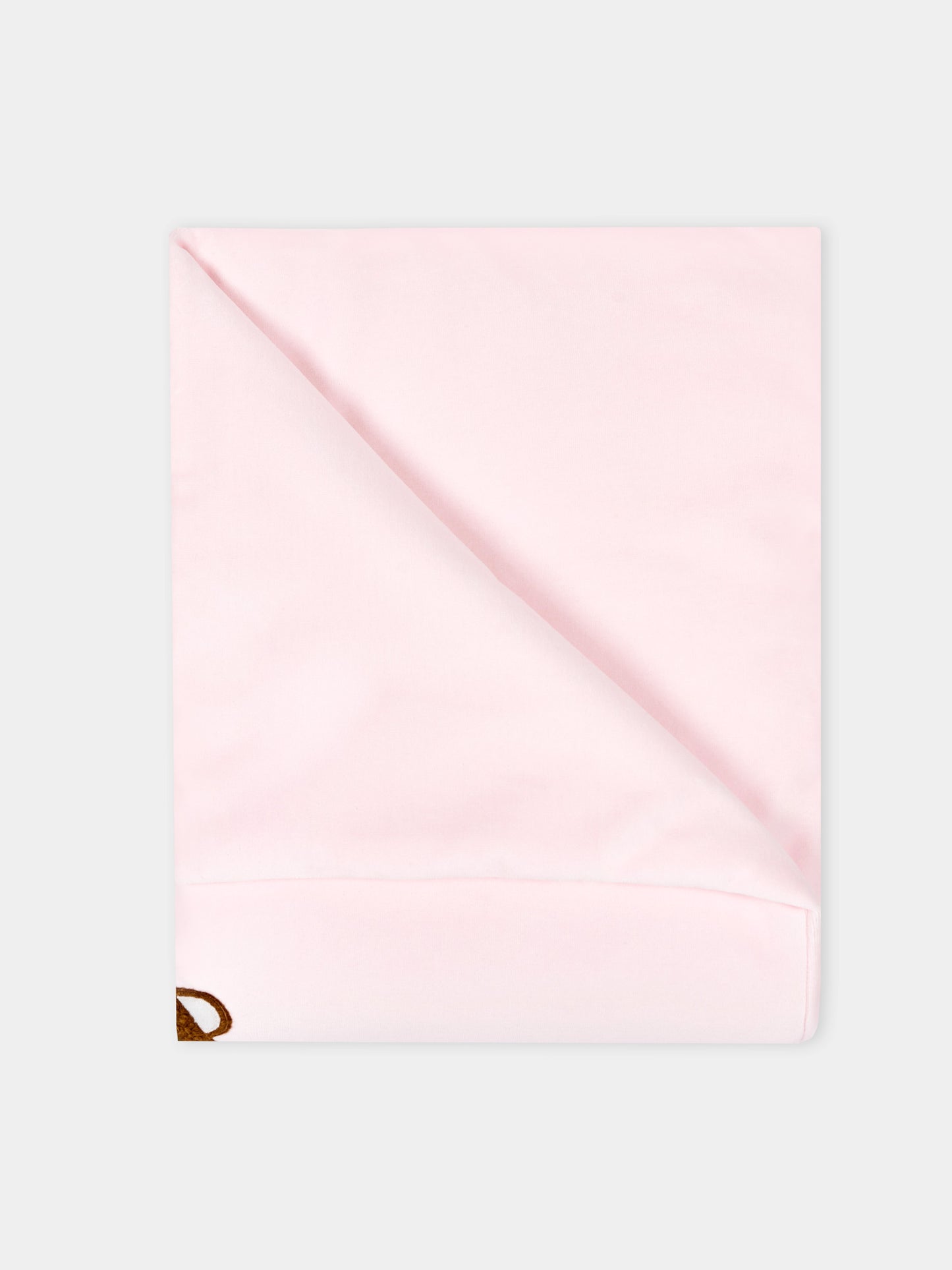 Coperta rosa per neonata con orsetto,Le Boo Beebè,CBC040 30