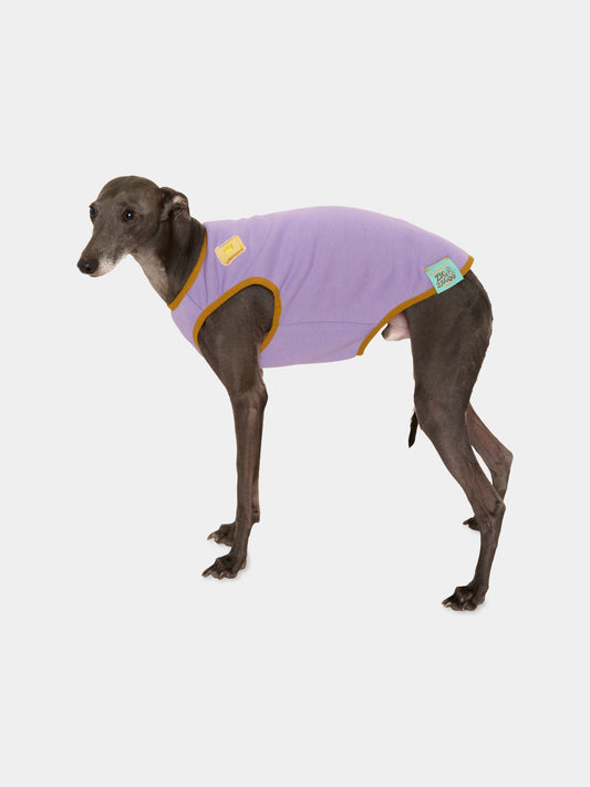 Tutina Ludovica per cani lilla con patch,Zigzagoo,LUDOVICA LILLA
