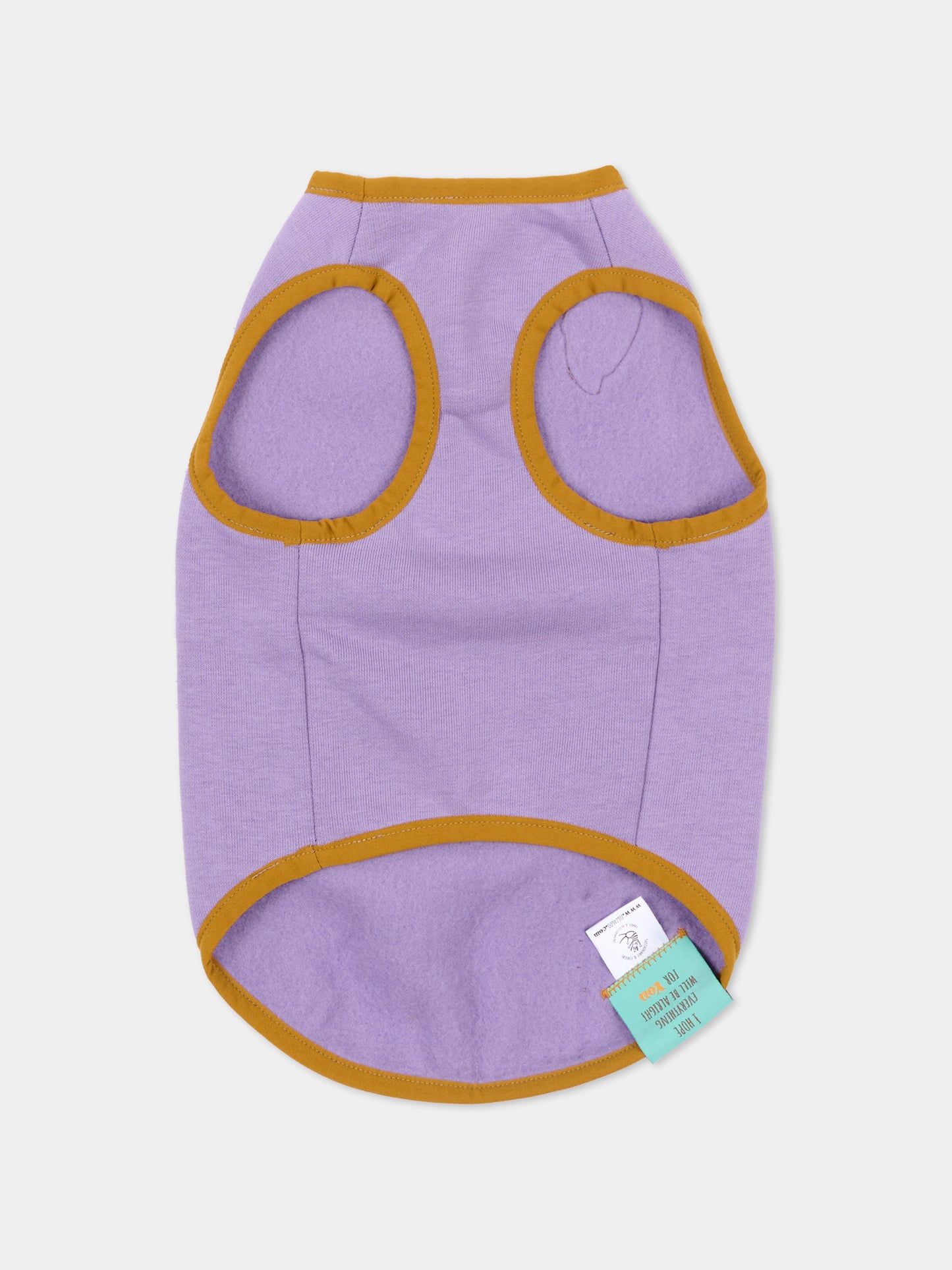 Tutina Ludovica per cani lilla con patch