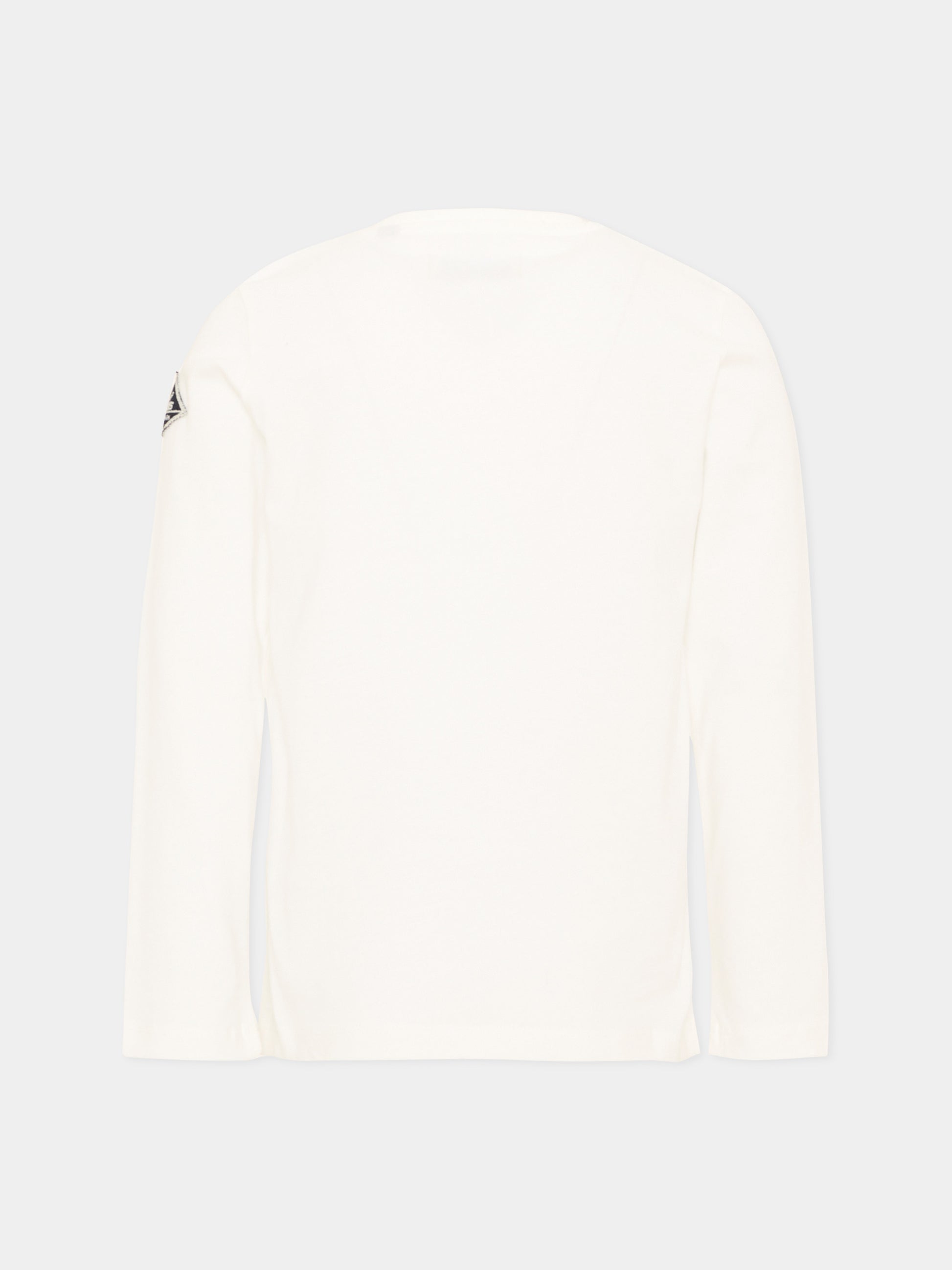 T-shirt a manica lunga bianca con logo,Roy Roger's Kids,R F104 00 0112