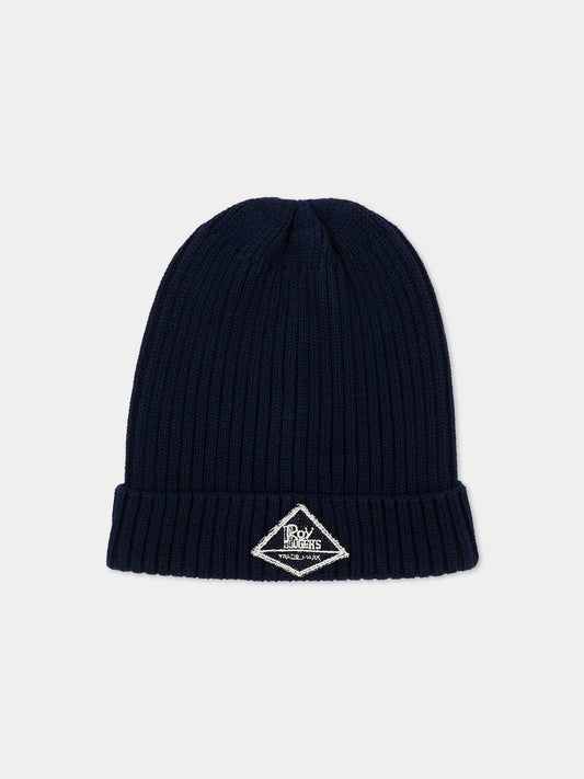 Cappello blu per bambino con logo,Roy Roger's Kids,R F122 00 3885