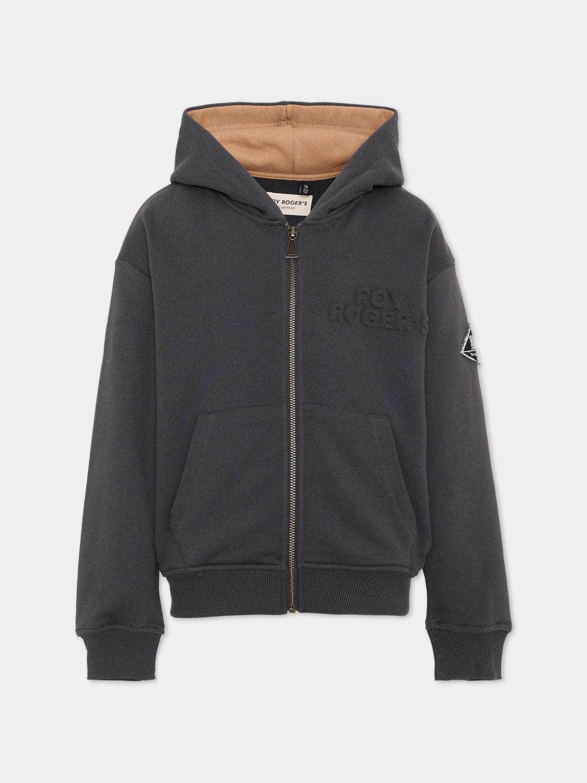 Felpa con cappuccio blu con zip,Roy Roger's Kids,R F124 00 0566