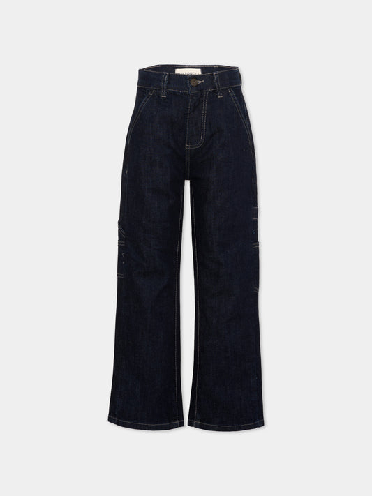 Jeans denim scuro per bambino,Roy Roger's Kids,R F147 00 7004
