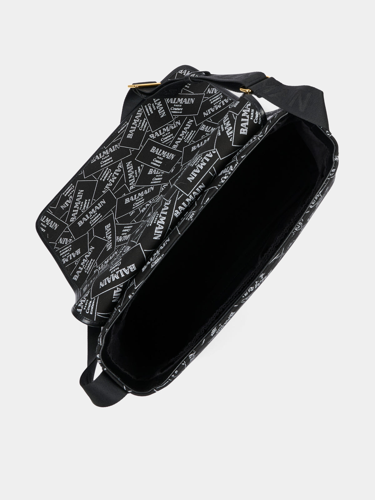 Borsa mamma nera per neonati con logo,Balmain Kids,BX0578 Z3379 930BC