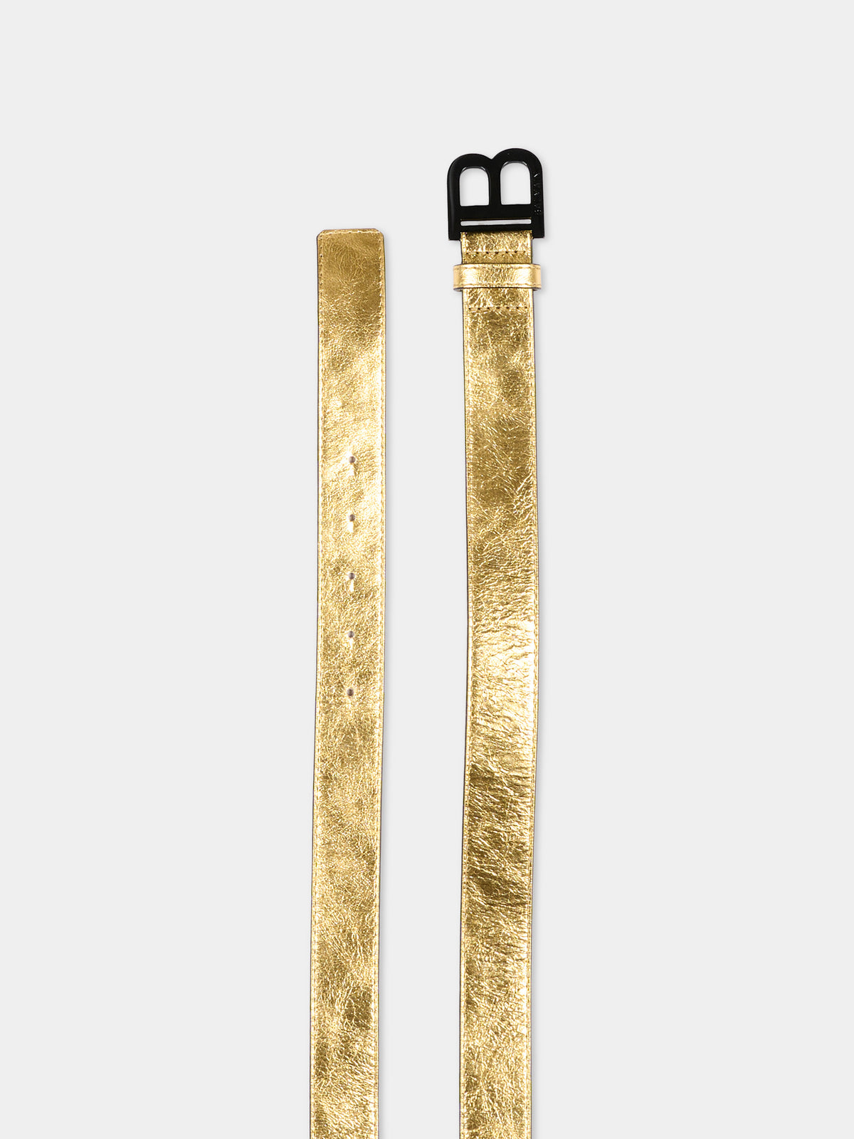 Cintura oro per bambini con logo,Balmain Kids,BV0P91 Z0846 220NE