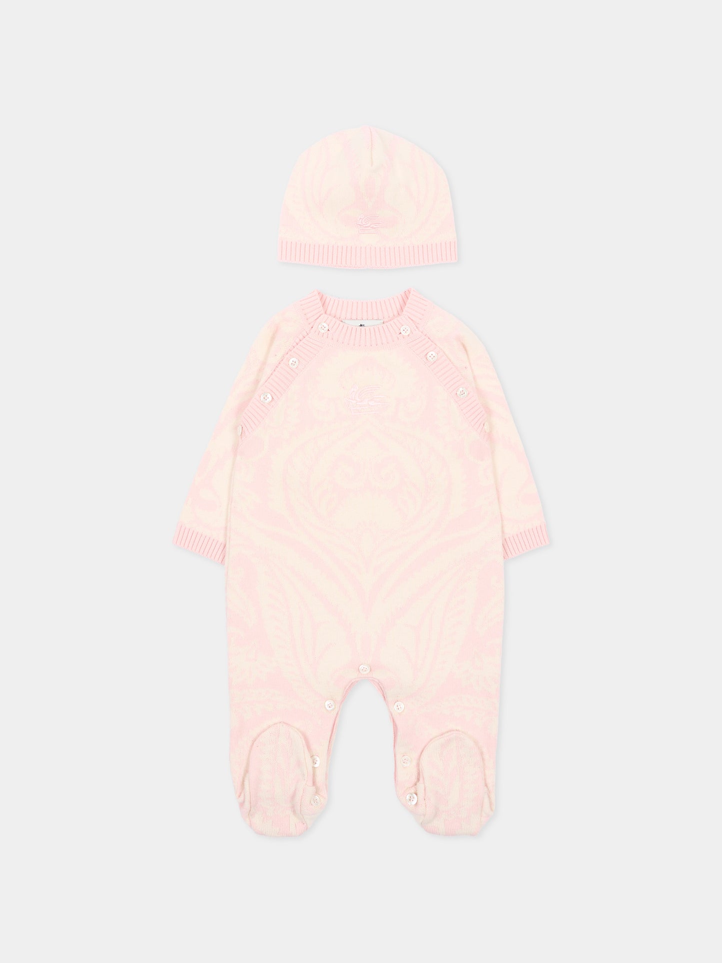 Set Tutina rosa per neonata,Etro,GXB500 X0224 503AV