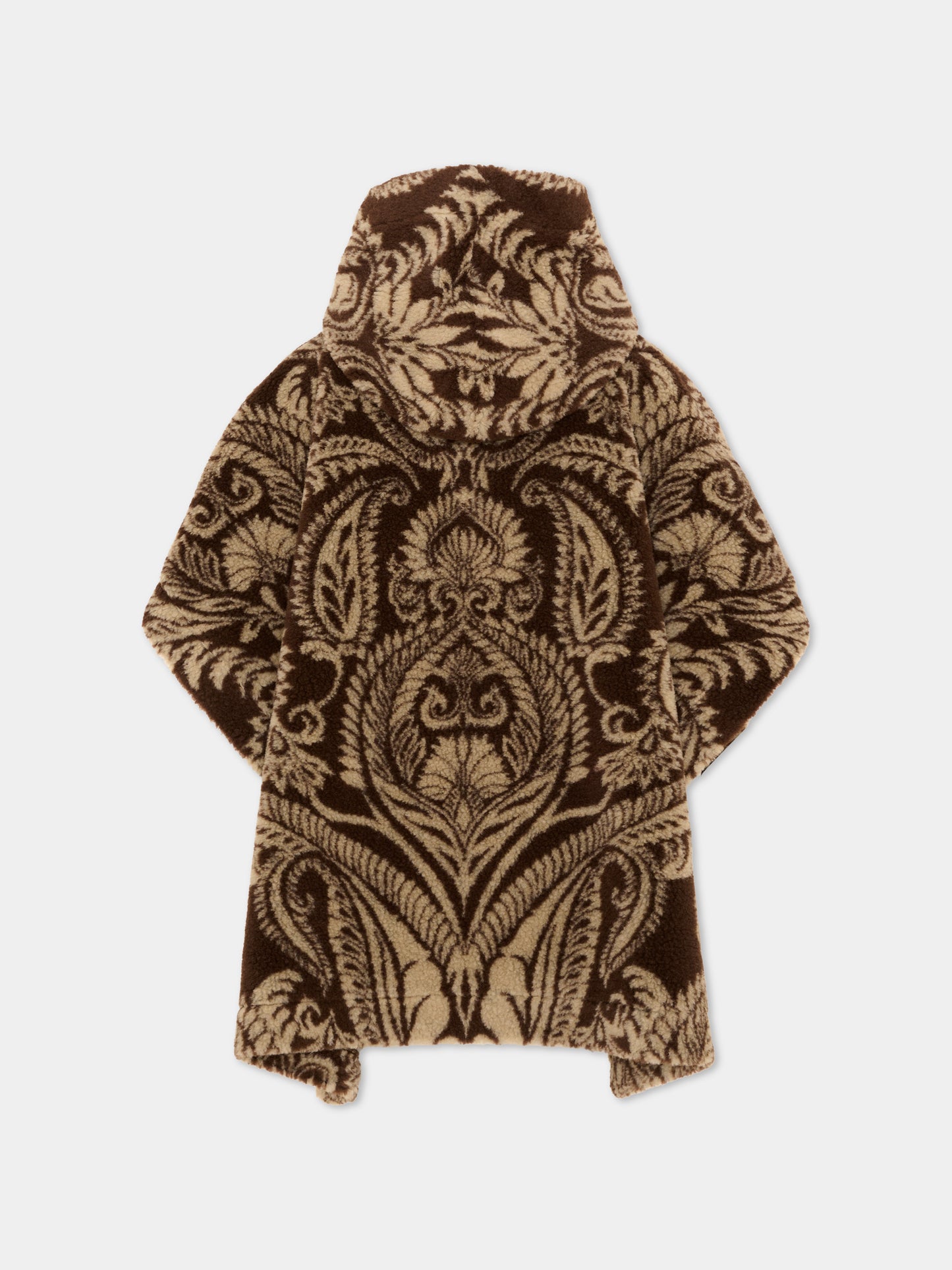 Cappa marrone per bambina con motivo paisley,Etro,GX2B07 U0219 322BG