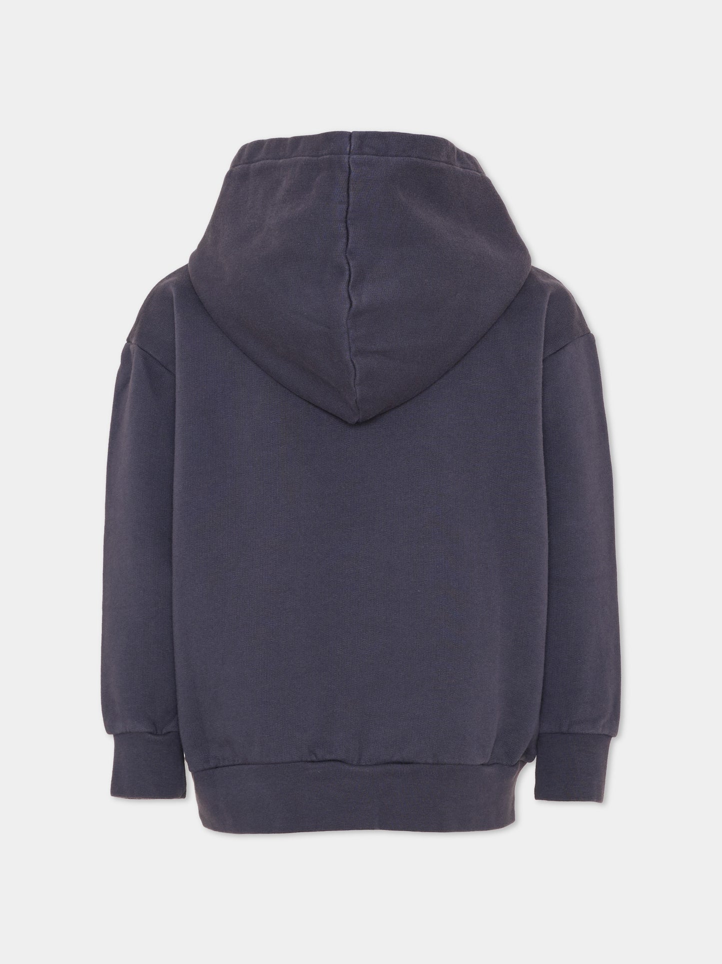Felpa con cappuccio blu per bambini con Pegaso,Etro,GX4P30 Z3333 667