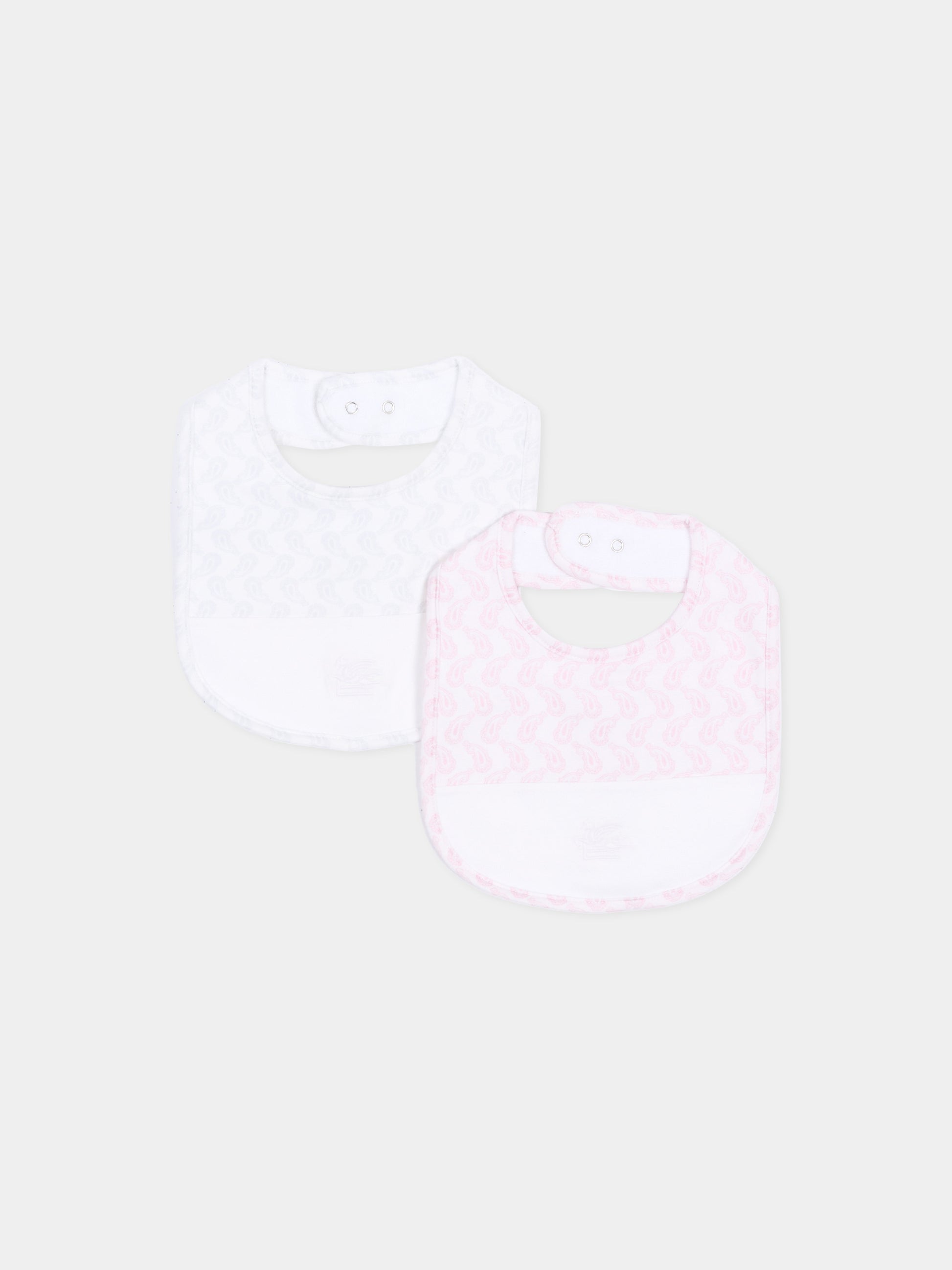 Set bavaglini rosa per neonata,Etro,GU0519 J0409 505GR