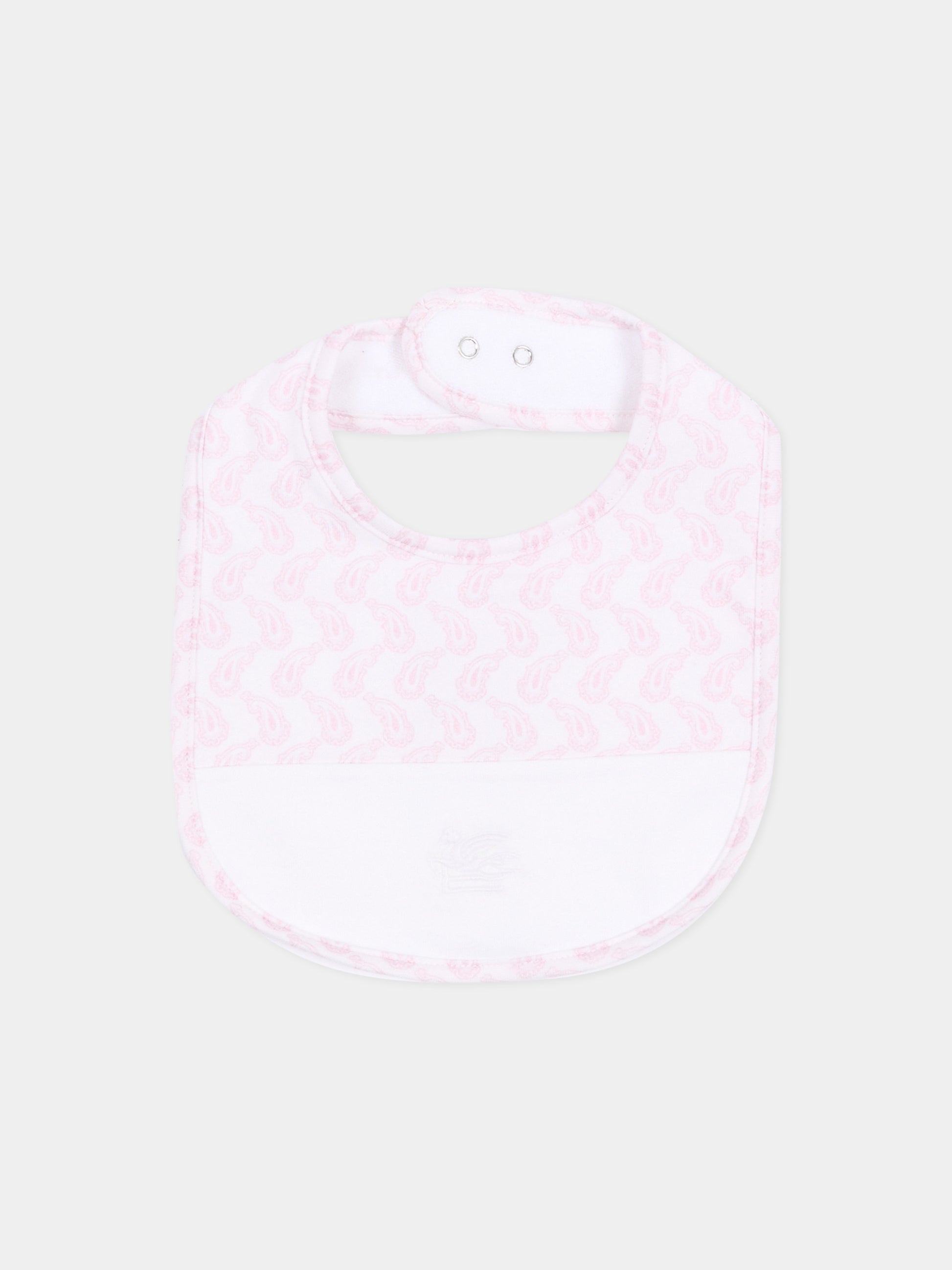Set bavaglini rosa per neonata,Etro,GU0519 J0409 505GR