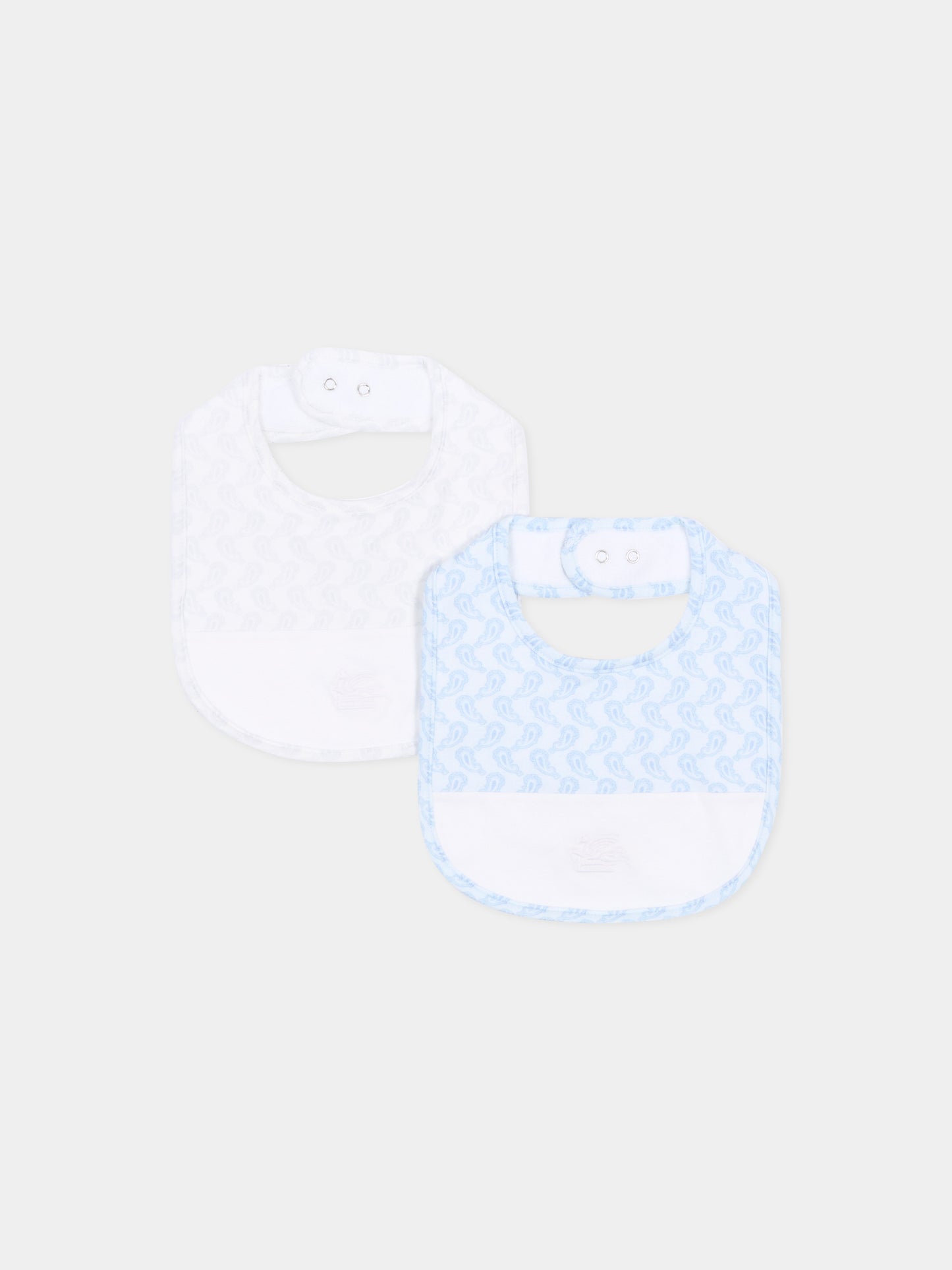 Set bavaglini celeste per neonato,Etro,GU0519 J0409 685GR