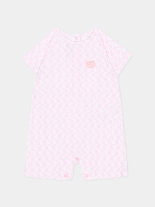 Pagliaccetto rosa per neonata,Etro,GUA571 J0409 505RS