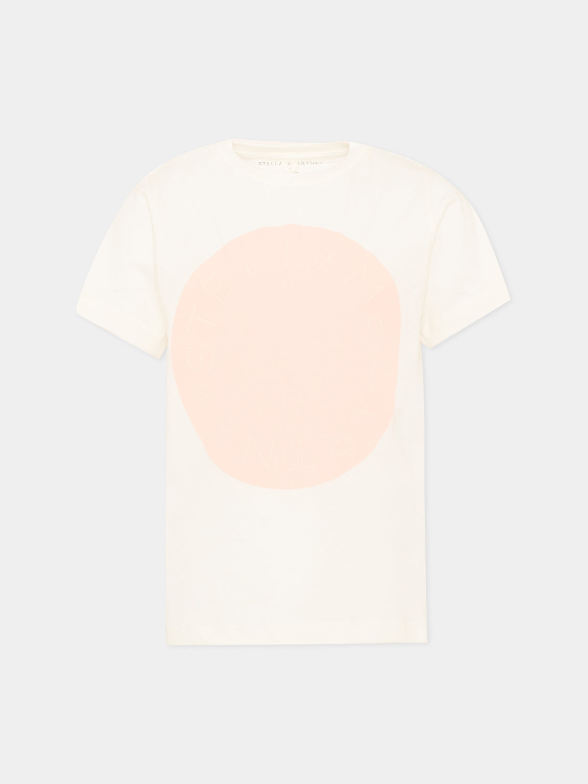 T-shirt avorio per bambina,Stella Mccartney Kids,TV8D51 Z0434 101