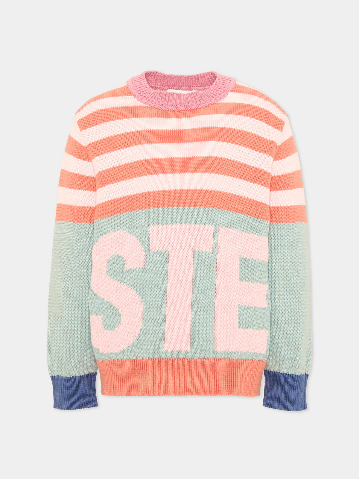 Maglione multicolor per bambina a righe,Stella Mccartney Kids,TX9A50 Z1528 999