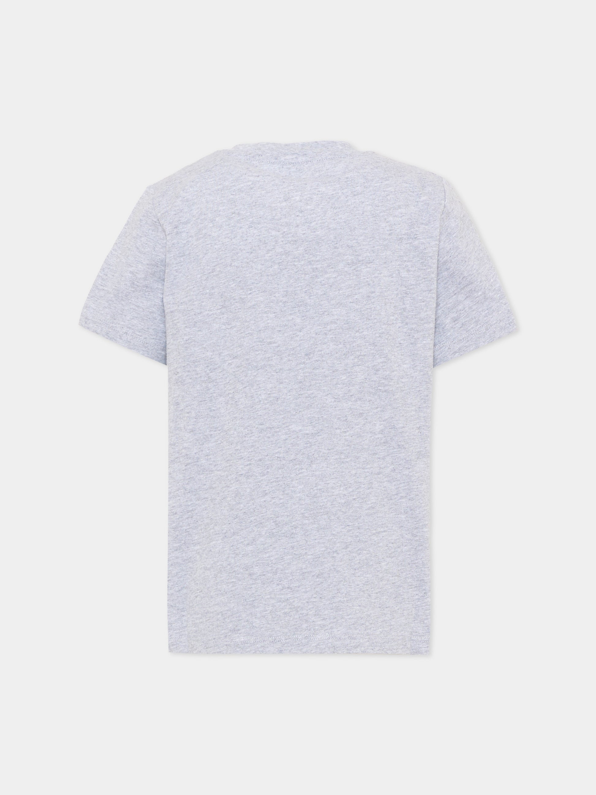 T-shirt a manica corta grigia per bambino con logo,Stella Mccartney Kids,TV8P51 Z0434 809