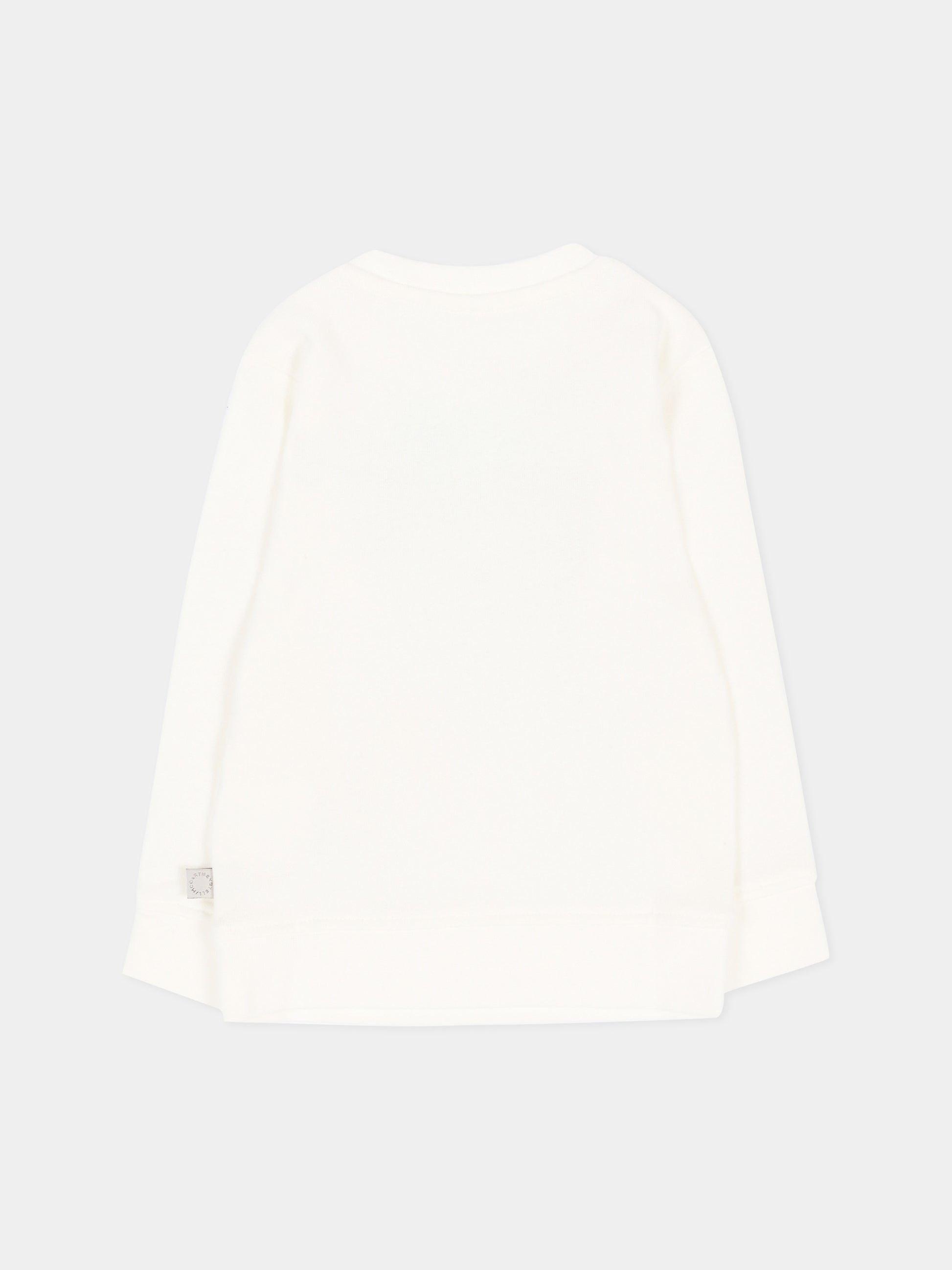 Felpa girocollo avorio per neonato con stampa,Stella Mccartney Kids,TW4620 Z0499 101