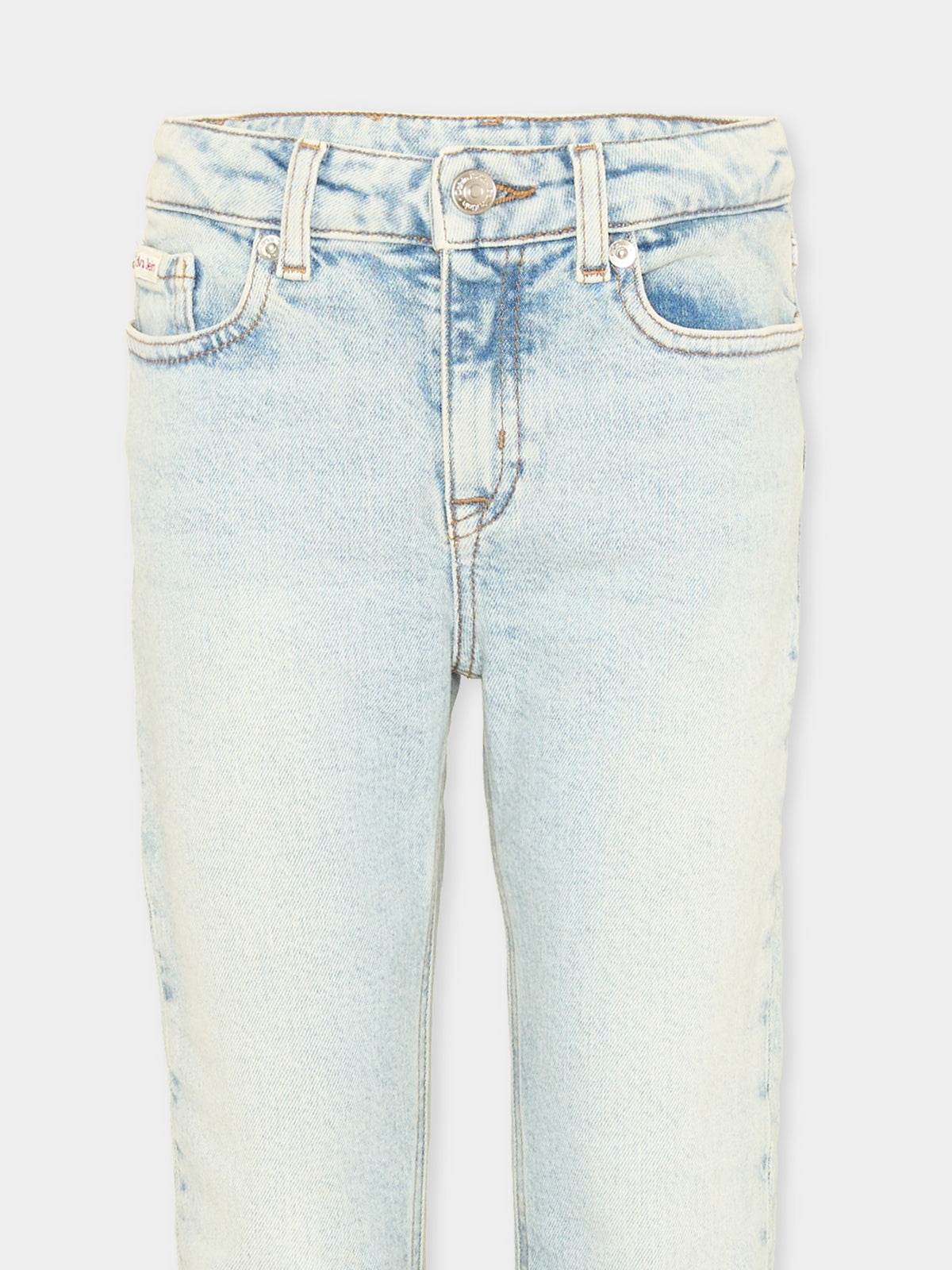 Jeans denim per bambini svasati,Calvin Klein Kids,LVCKSJC05G 1A5