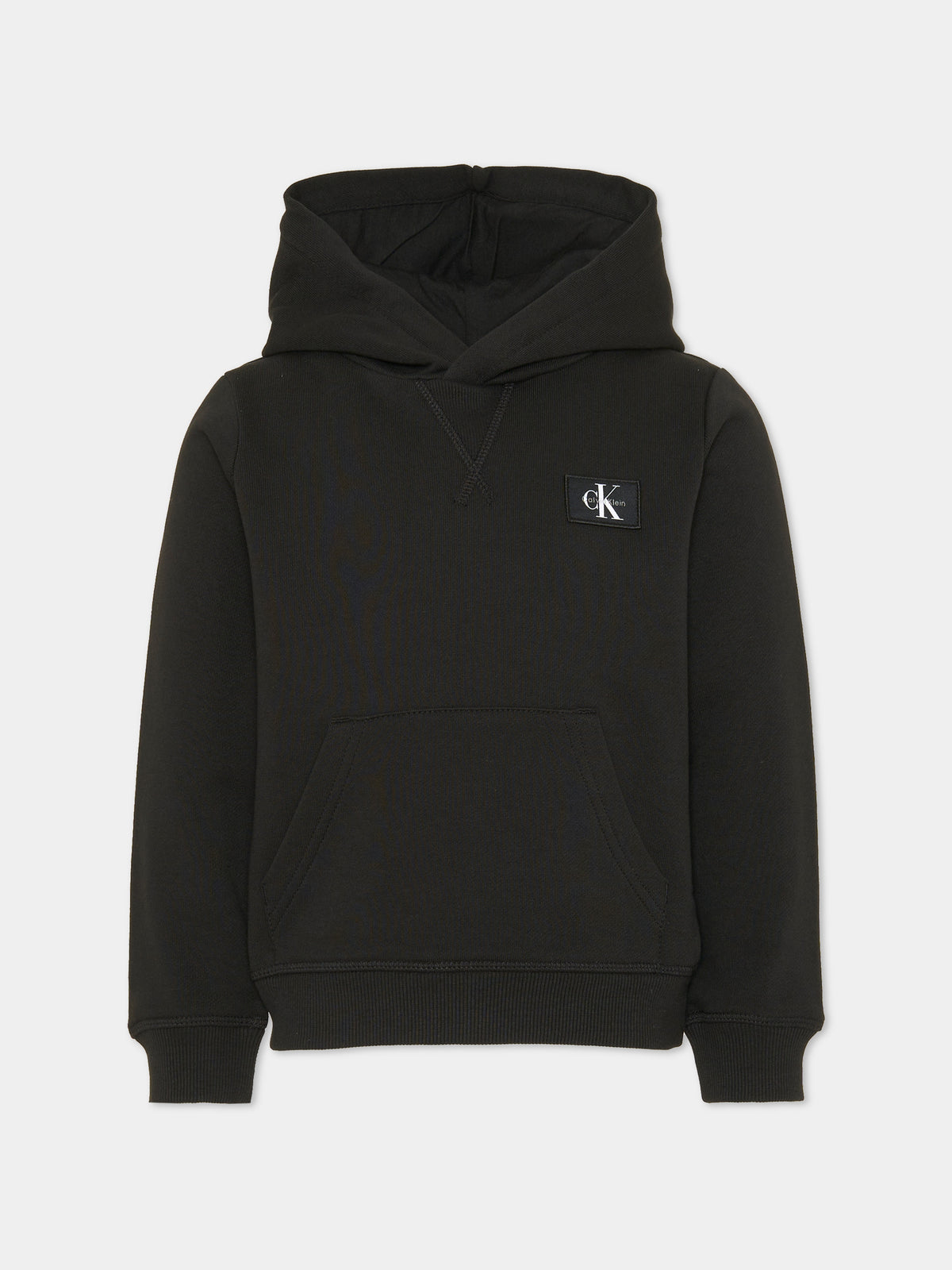 Felpa con cappuccio nera per bambino,Calvin Klein Kids,LVCKTJB39B BEH