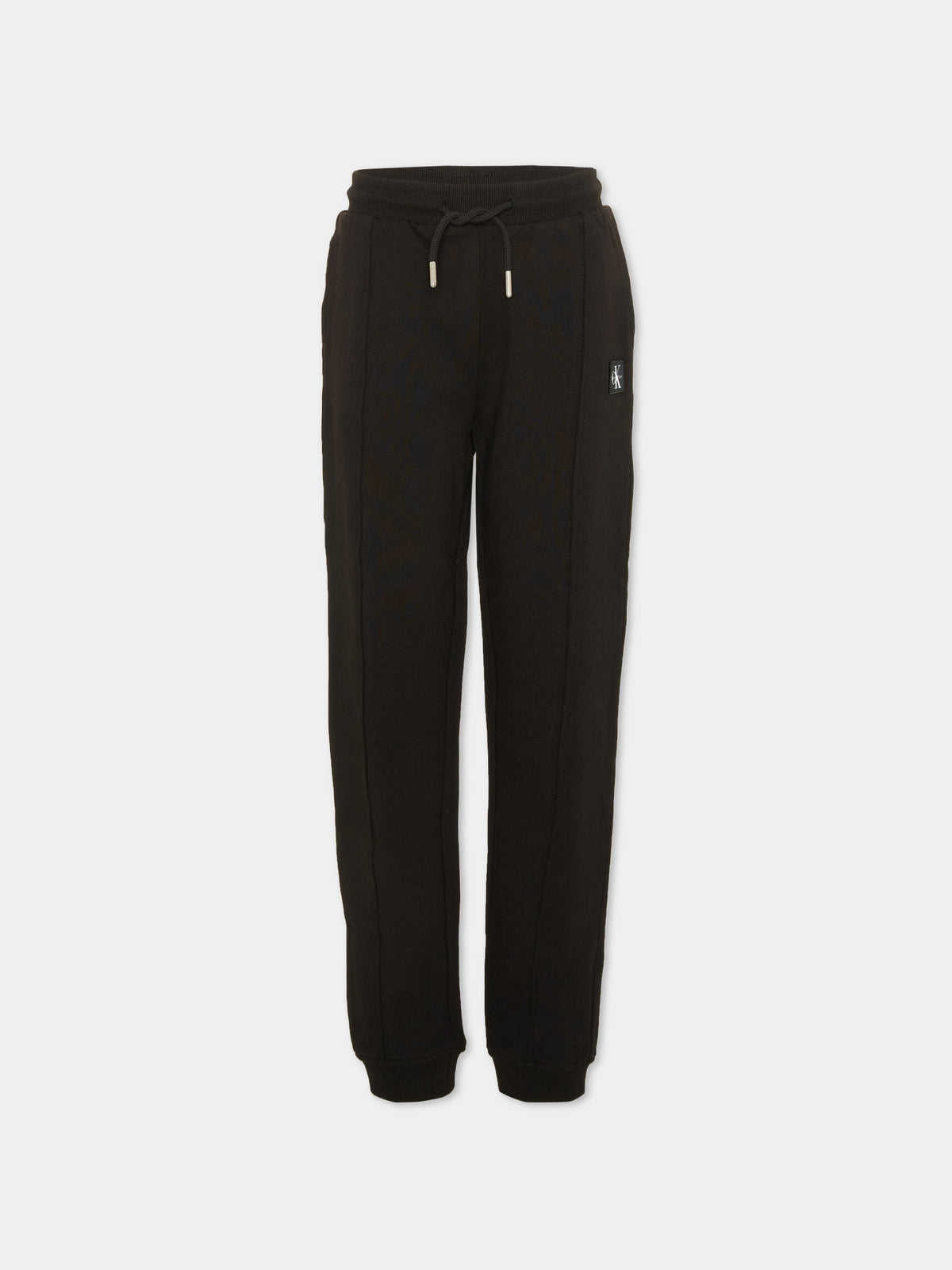 Pantalone sportivo nero per bambino con logo,Calvin Klein Kids,LVCKTJC42B BEH